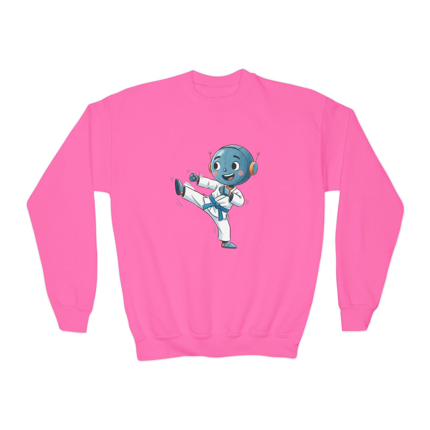 KidBots Karate B, Youth Crewneck Sweatshirt