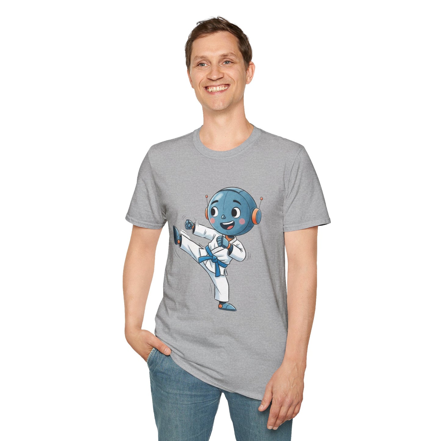 KidBots Karate B Adult Unisex Softstyle T-Shirt