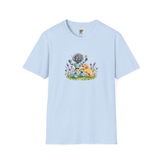 KidBots Happy Puppy Dance Adult Size Unisex Softstyle T-Shirt | Fun Robot and Dog Design | Gift for Kids and Pet Lovers, Casual Wear, Birthday, Every [...]