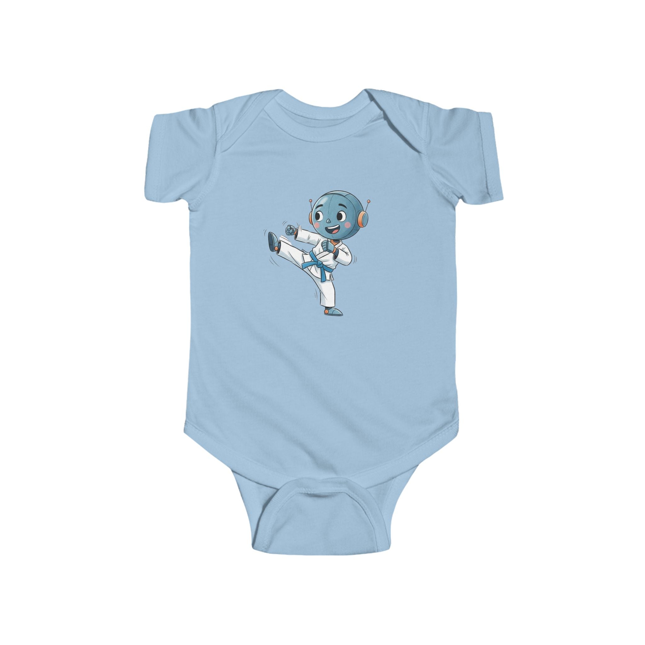 KidBots Sports - Football / Karate B -  Baby Bodysuit, Adorable Infant Onesie with Playful Design, Perfect for Baby Showers, Birthdays, Everyday Wear, Gifts