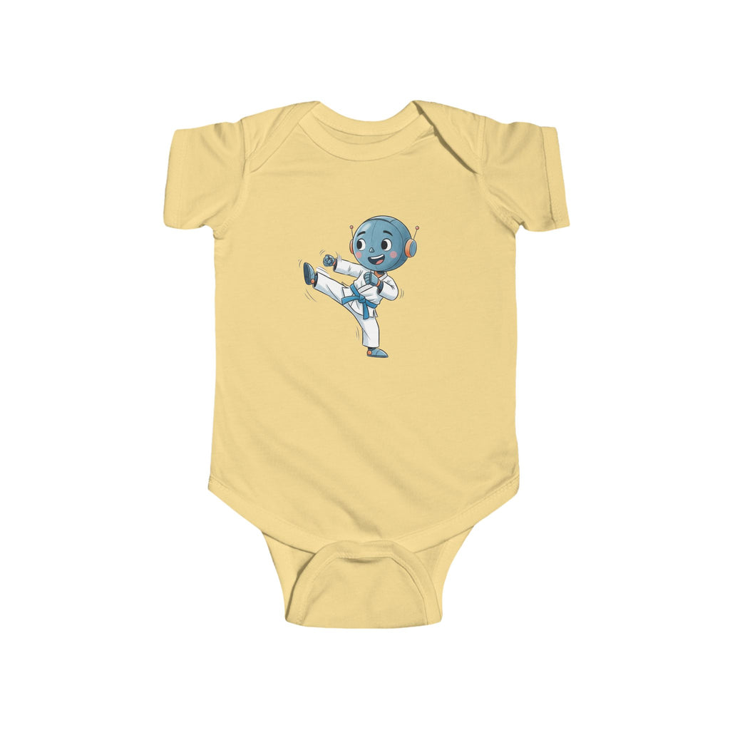 KidBots Sports - Football / Karate B -  Baby Bodysuit, Adorable Infant Onesie with Playful Design, Perfect for Baby Showers, Birthdays, Everyday Wear, Gifts
