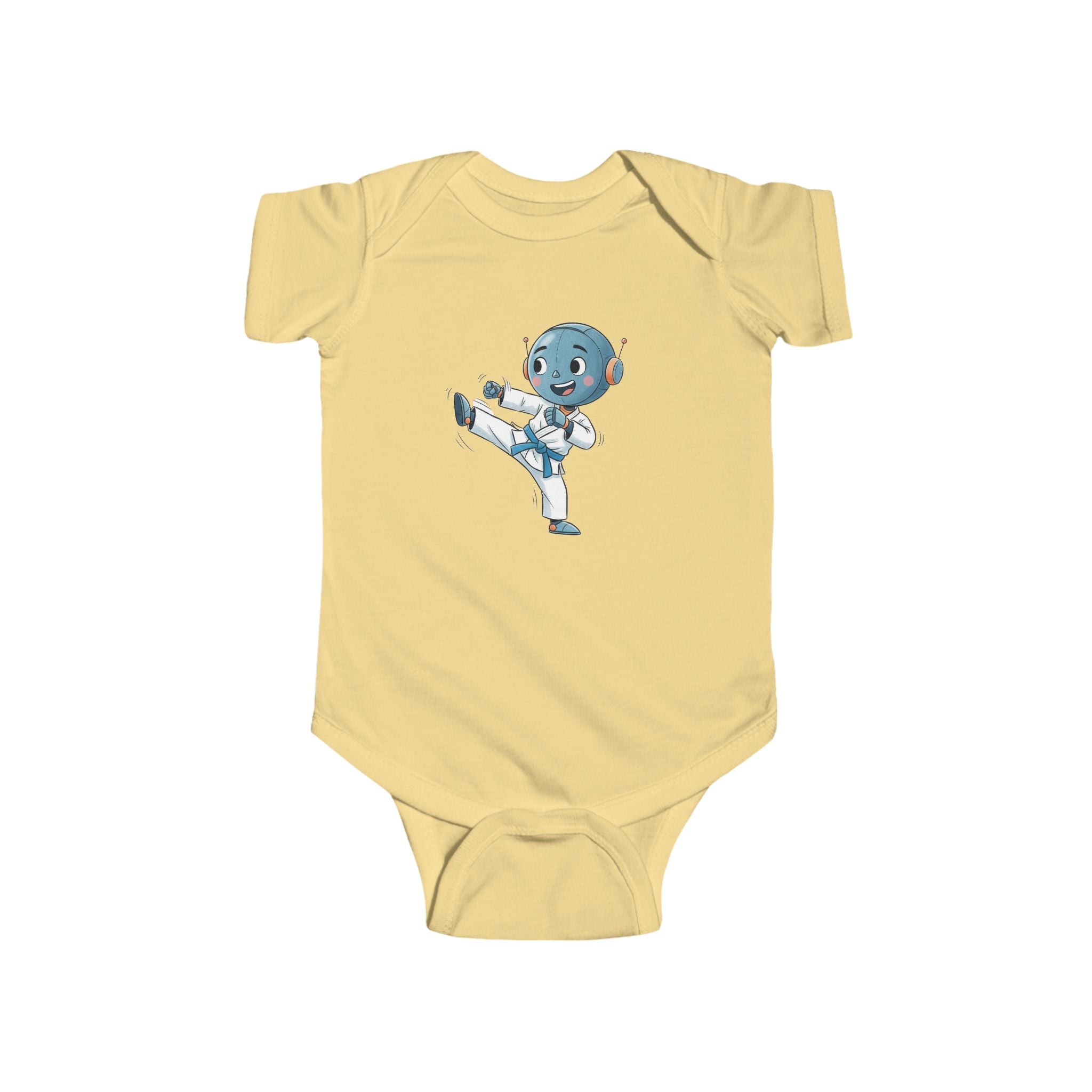 KidBots Sports - Football / Karate B -  Baby Bodysuit, Adorable Infant Onesie with Playful Design, Perfect for Baby Showers, Birthdays, Everyday Wear, Gifts