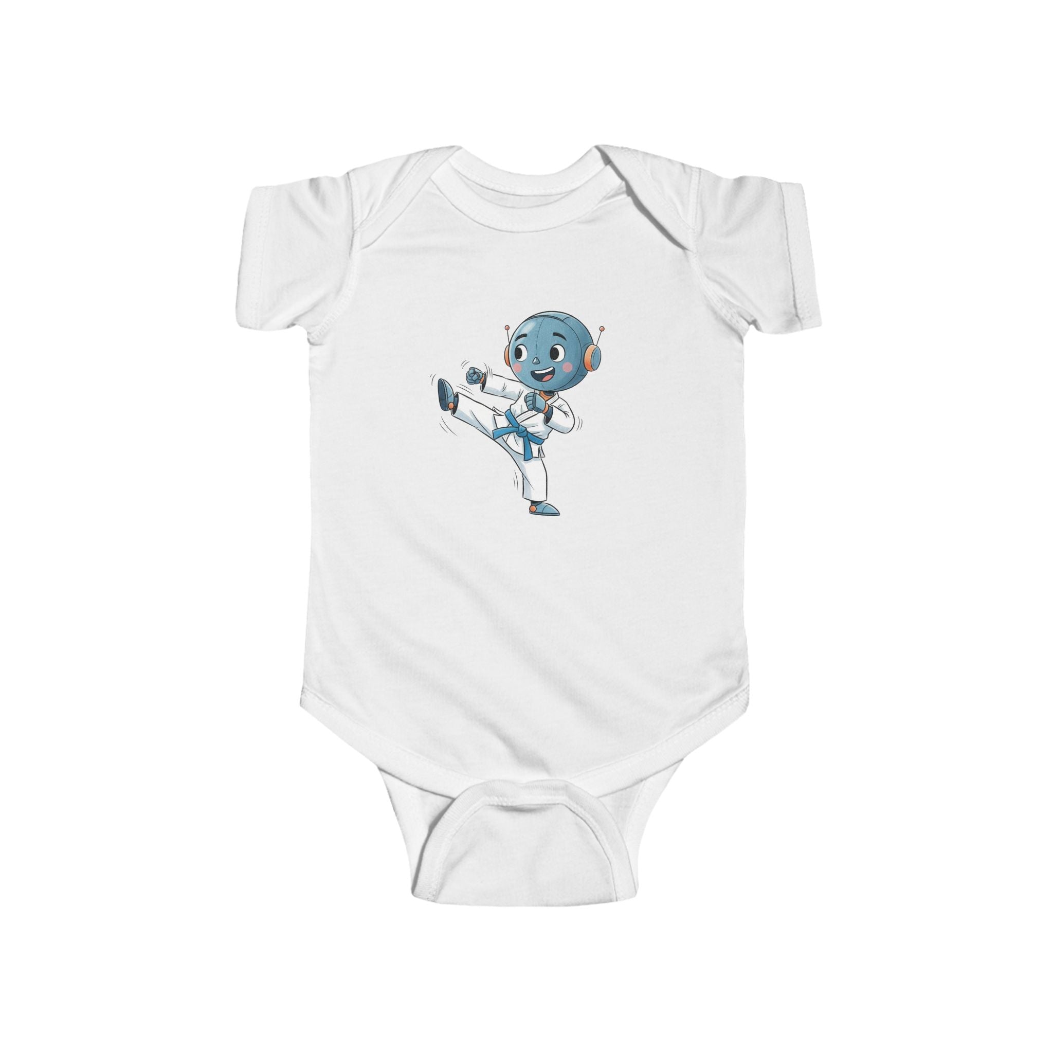 KidBots Sports - Football / Karate B -  Baby Bodysuit, Adorable Infant Onesie with Playful Design, Perfect for Baby Showers, Birthdays, Everyday Wear, Gifts
