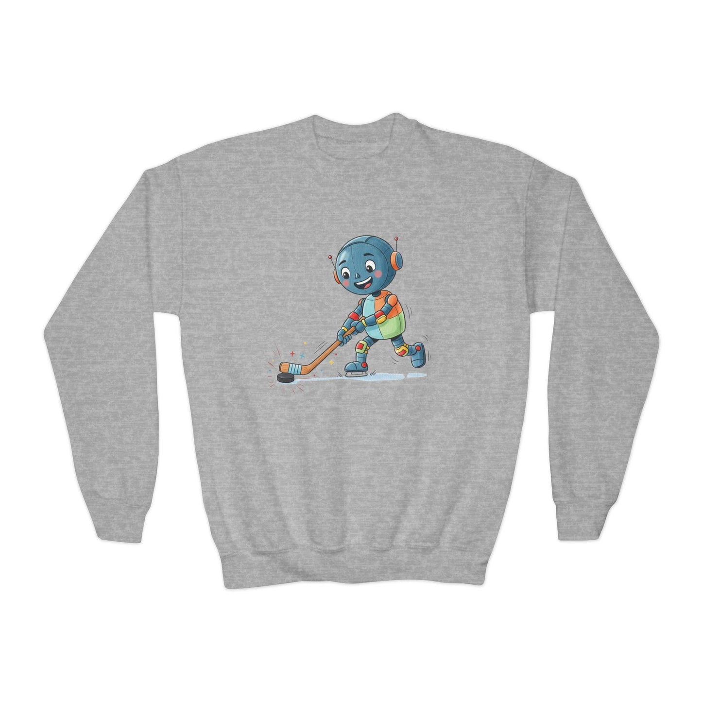 KidBots Hockey G, Youth Crewneck Sweatshirt
