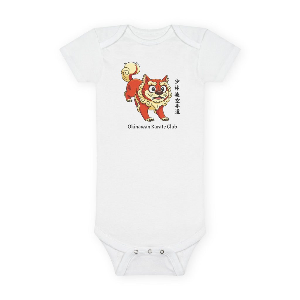 Cute Baby Onesie with Okinawan Karate Club Design, Infant Bodysuit, Baby Shower Gift, Newborn Outfit, Karate Theme