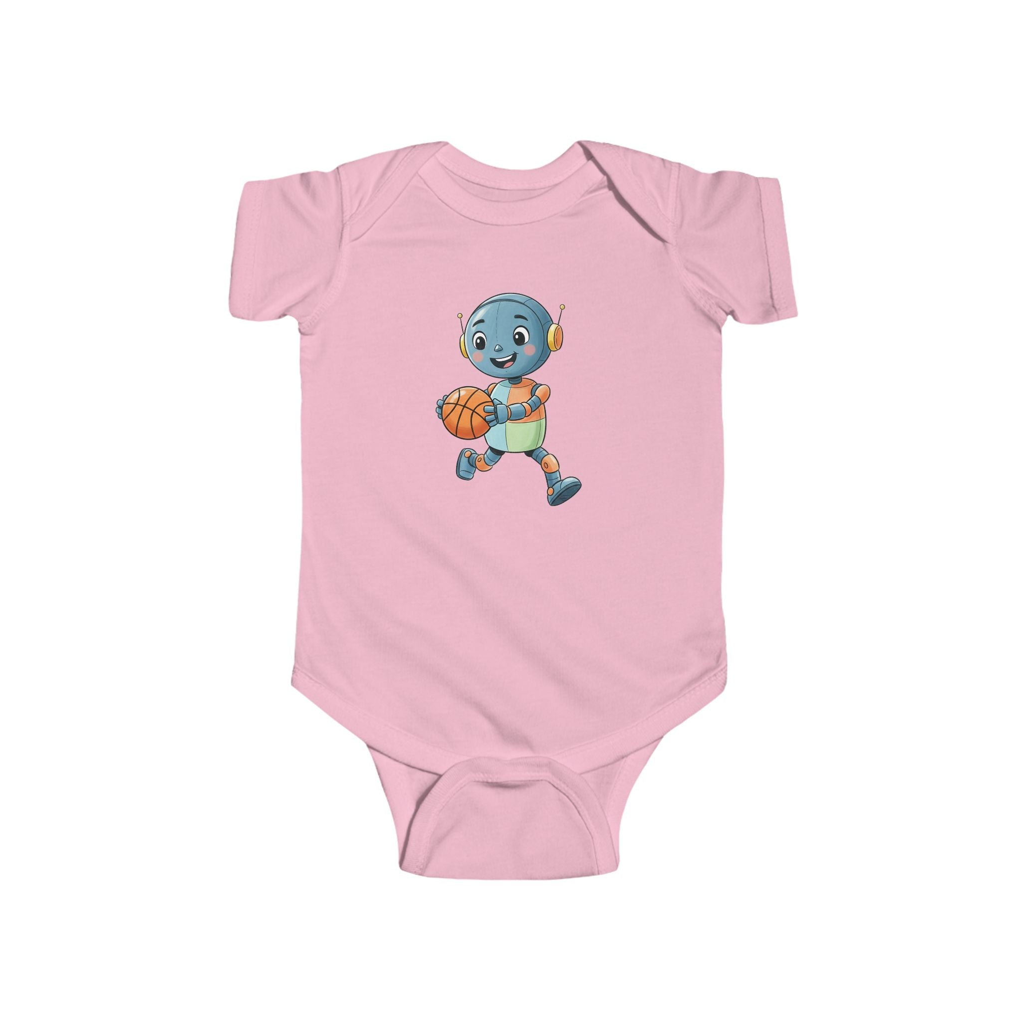 KidBots Sports - Bball -  Baby Bodysuit, Adorable Infant Onesie with Playful Design, Perfect for Baby Showers, Birthdays, Everyday Wear, Gifts