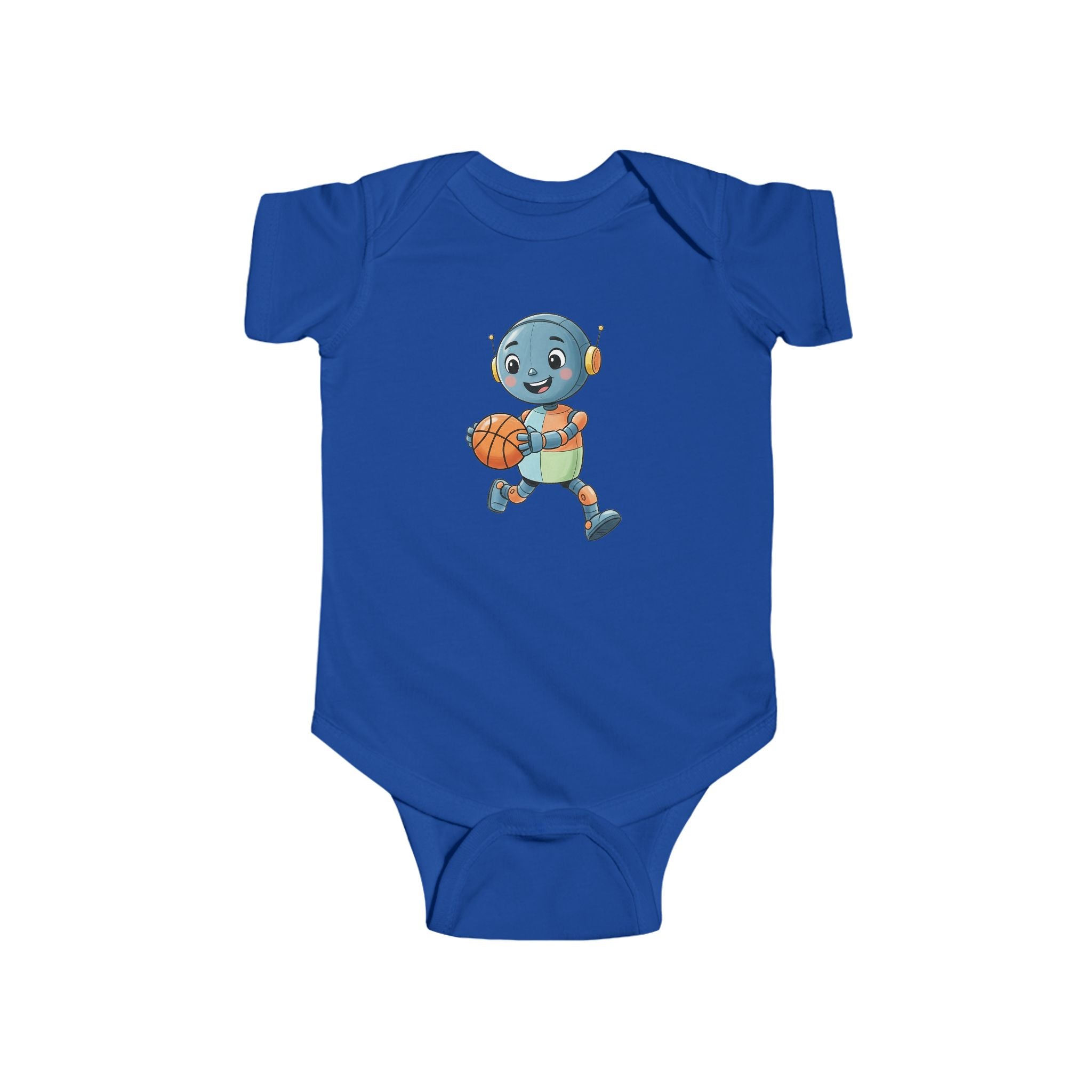 KidBots Sports - Bball -  Baby Bodysuit, Adorable Infant Onesie with Playful Design, Perfect for Baby Showers, Birthdays, Everyday Wear, Gifts