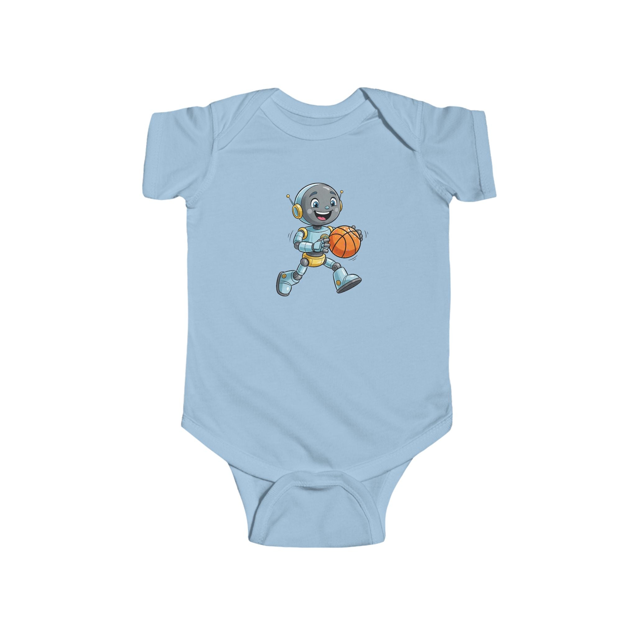 KidBots Sports - Basketball -  Baby Bodysuit, Adorable Infant Onesie with Playful Design, Perfect for Baby Showers, Birthdays, Everyday Wear, Gifts