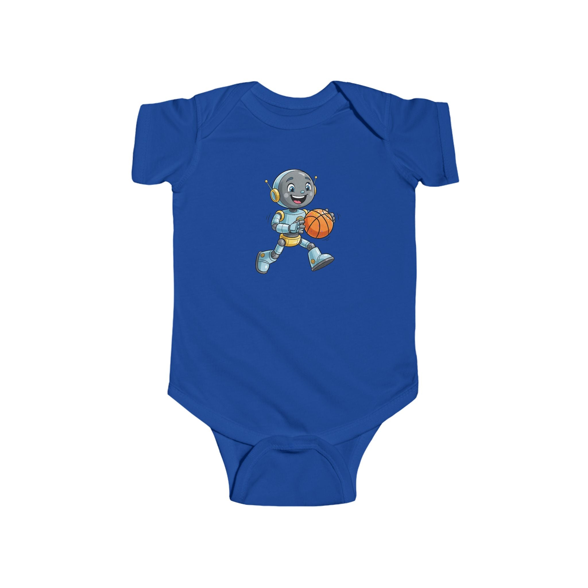 KidBots Sports - Basketball -  Baby Bodysuit, Adorable Infant Onesie with Playful Design, Perfect for Baby Showers, Birthdays, Everyday Wear, Gifts