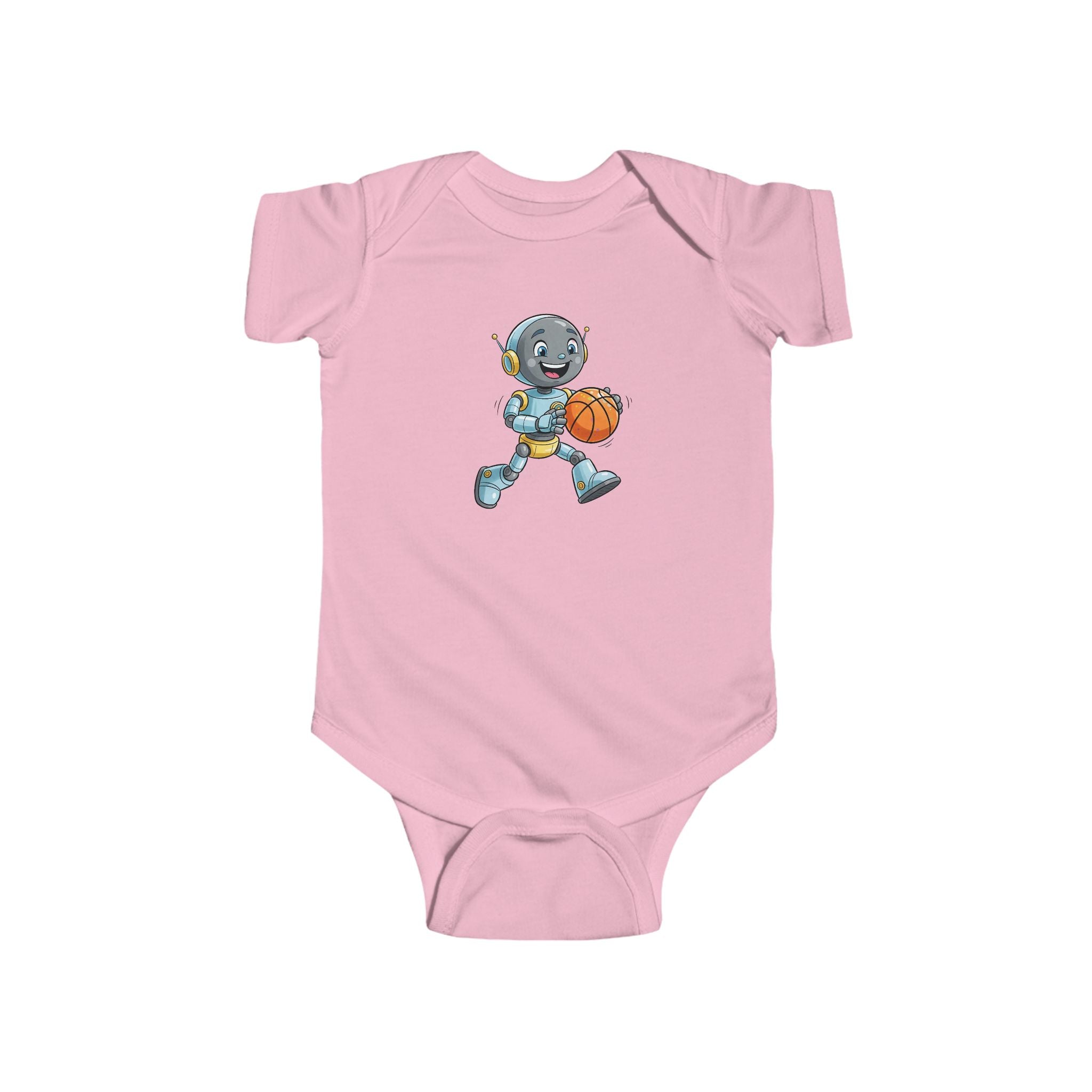 KidBots Sports - Basketball -  Baby Bodysuit, Adorable Infant Onesie with Playful Design, Perfect for Baby Showers, Birthdays, Everyday Wear, Gifts