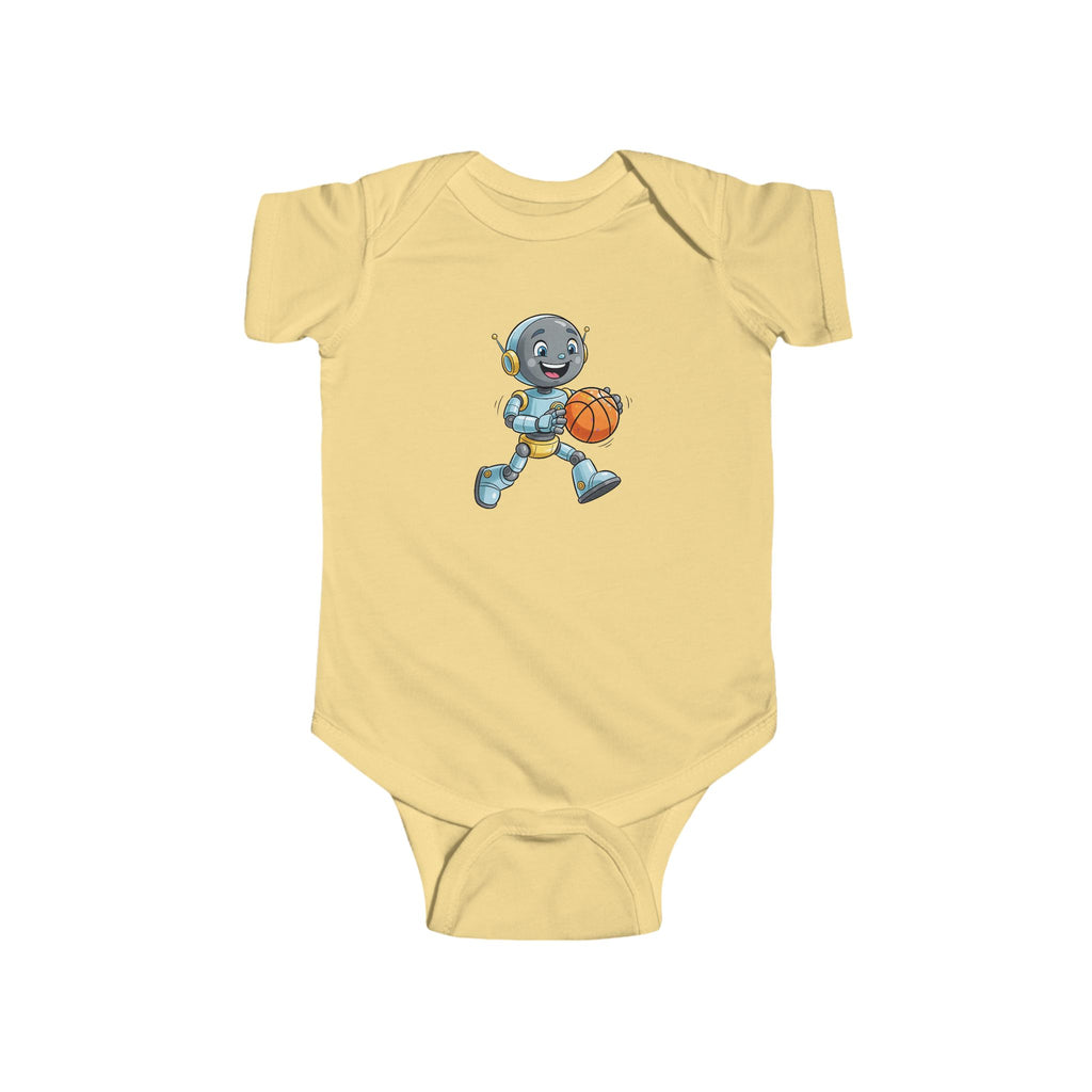 KidBots Sports - Basketball -  Baby Bodysuit, Adorable Infant Onesie with Playful Design, Perfect for Baby Showers, Birthdays, Everyday Wear, Gifts
