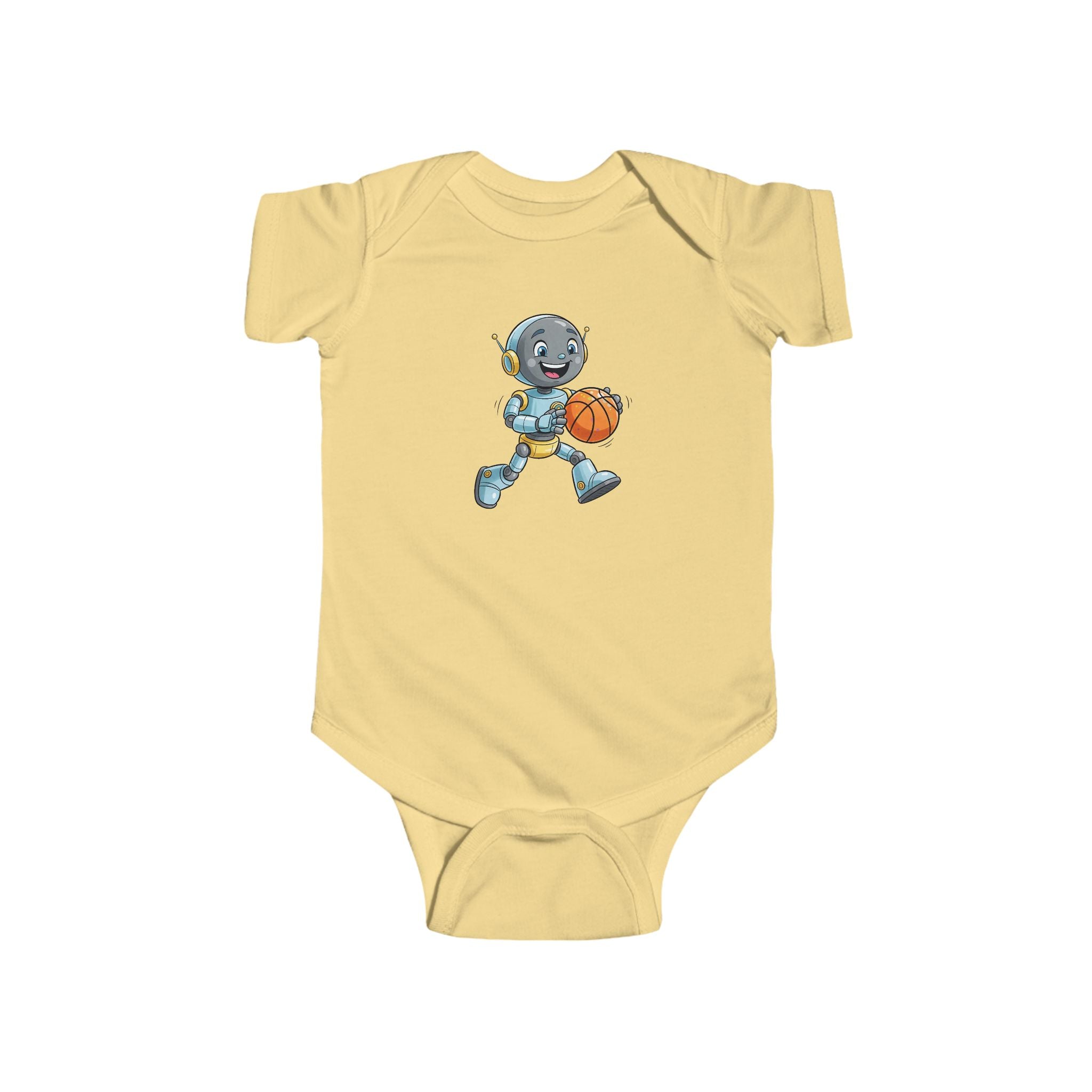 KidBots Sports - Basketball -  Baby Bodysuit, Adorable Infant Onesie with Playful Design, Perfect for Baby Showers, Birthdays, Everyday Wear, Gifts