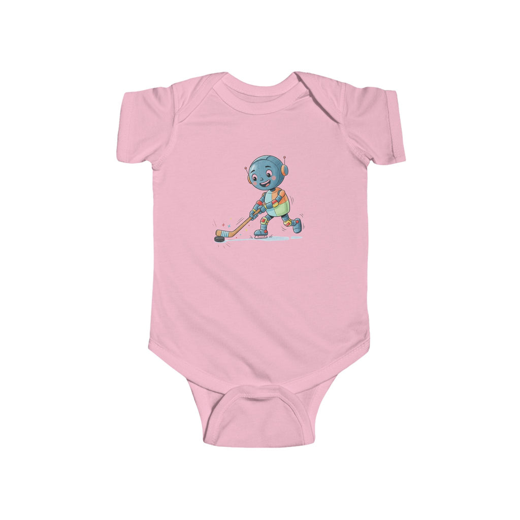 KidBots Sports - Ice Hockey G -  Baby Bodysuit, Adorable Infant Onesie with Playful Design, Perfect for Baby Showers, Birthdays, Everyday Wear, Gifts