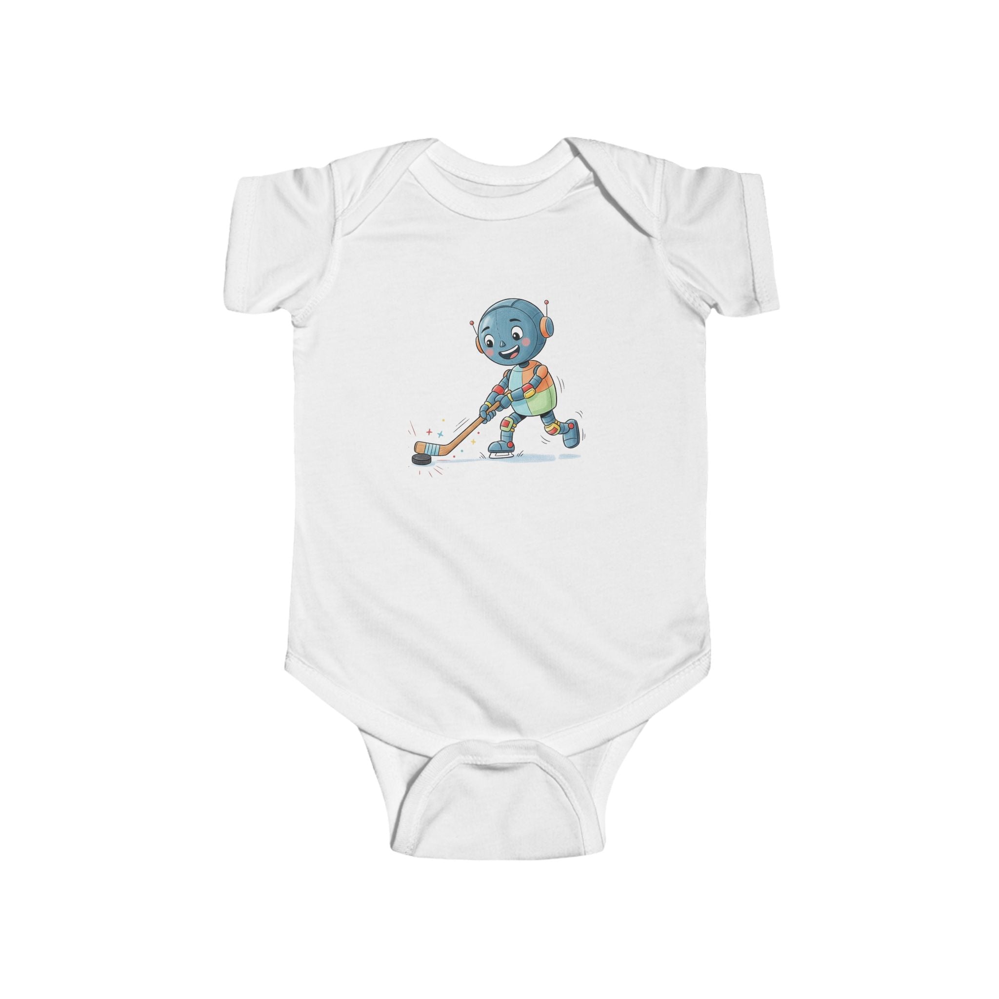 KidBots Sports - Ice Hockey G -  Baby Bodysuit, Adorable Infant Onesie with Playful Design, Perfect for Baby Showers, Birthdays, Everyday Wear, Gifts