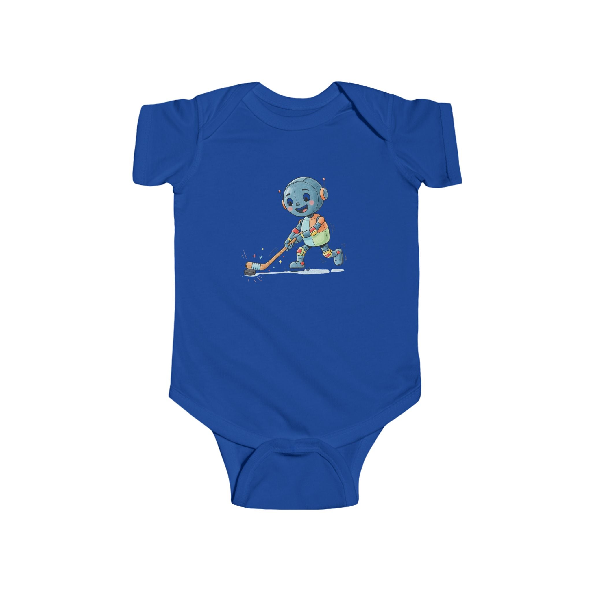KidBots Sports - Ice Hockey G -  Baby Bodysuit, Adorable Infant Onesie with Playful Design, Perfect for Baby Showers, Birthdays, Everyday Wear, Gifts
