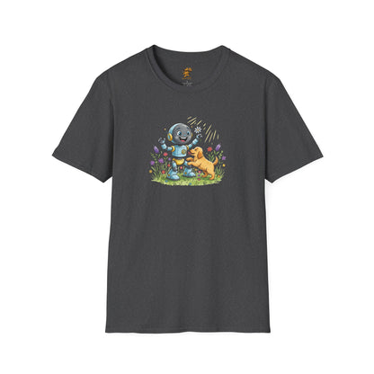 KidBots Happy Puppy Dance Adult Size Unisex Softstyle T-Shirt | Fun Robot and Dog Design | Gift for Kids and Pet Lovers, Casual Wear, Birthday, Every [...]