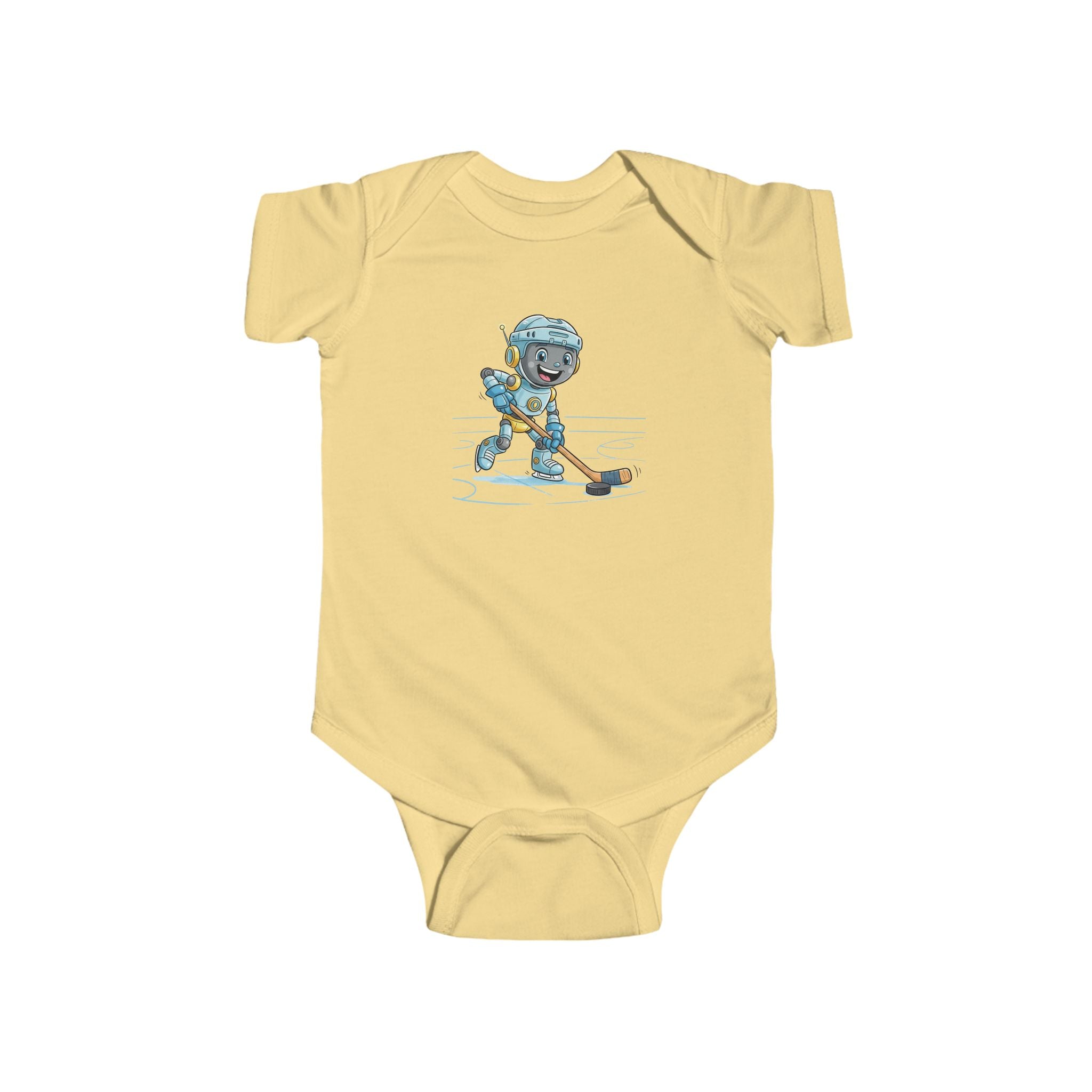 KidBots Sports - Ice Hockey H -  Baby Bodysuit, Adorable Infant Onesie with Playful Design, Perfect for Baby Showers, Birthdays, Everyday Wear, Gifts