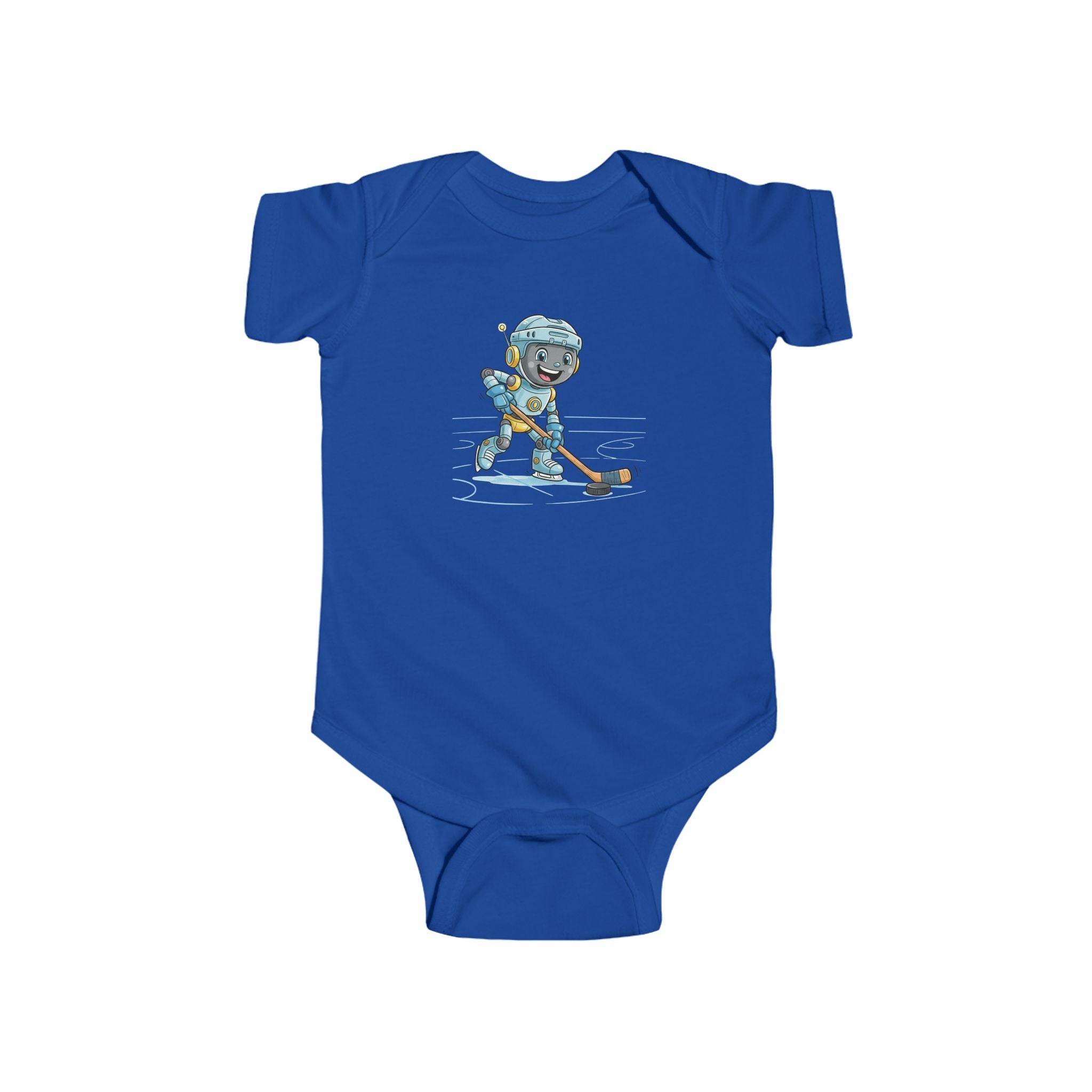 KidBots Sports - Ice Hockey H -  Baby Bodysuit, Adorable Infant Onesie with Playful Design, Perfect for Baby Showers, Birthdays, Everyday Wear, Gifts