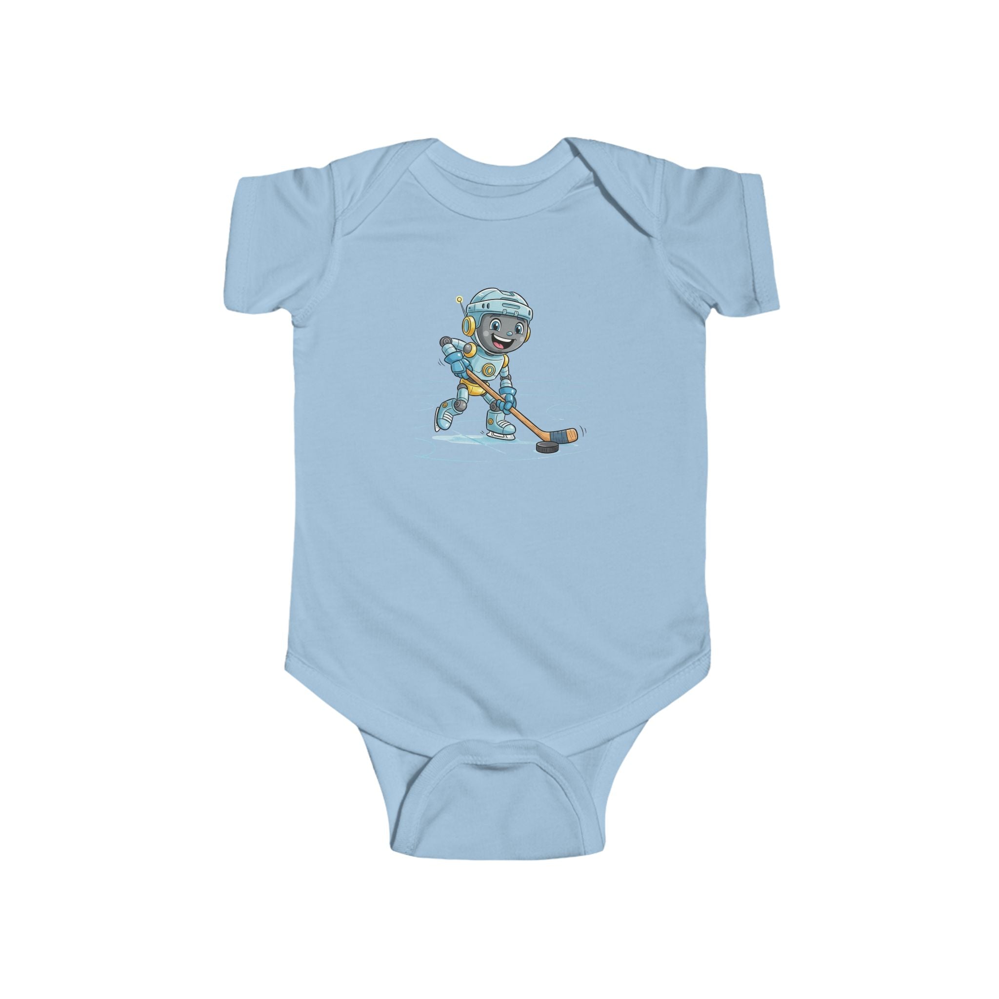 KidBots Sports - Ice Hockey H -  Baby Bodysuit, Adorable Infant Onesie with Playful Design, Perfect for Baby Showers, Birthdays, Everyday Wear, Gifts