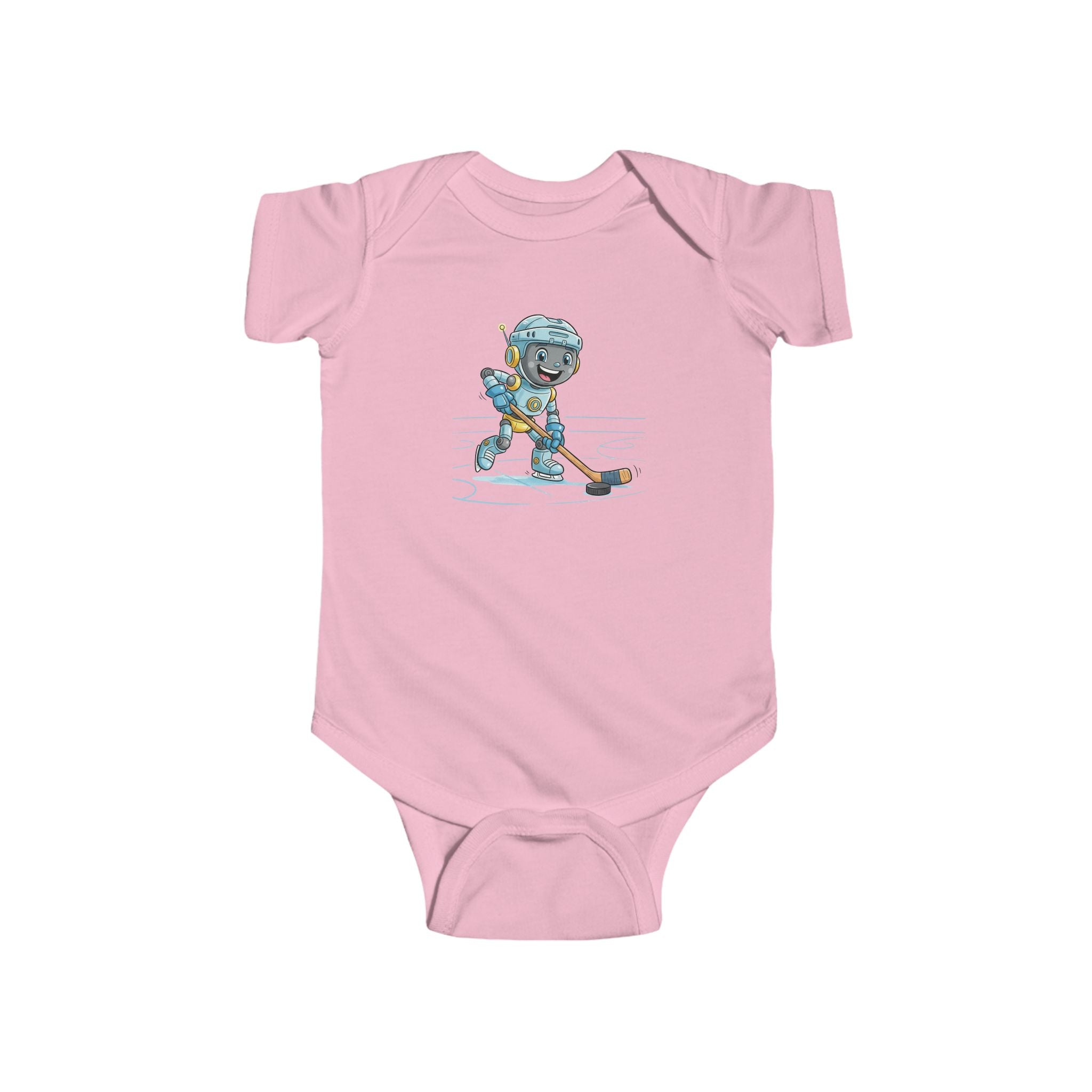KidBots Sports - Ice Hockey H -  Baby Bodysuit, Adorable Infant Onesie with Playful Design, Perfect for Baby Showers, Birthdays, Everyday Wear, Gifts