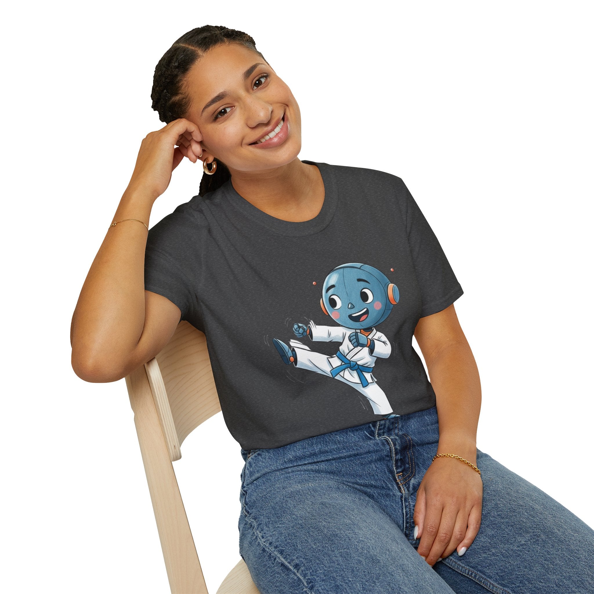 KidBots Karate B Adult Unisex Softstyle T-Shirt | Fun Robot Sports Design | Gift for Teens and Adults, Sports Lovers, Casual Wear, Birthday, Every [...]
