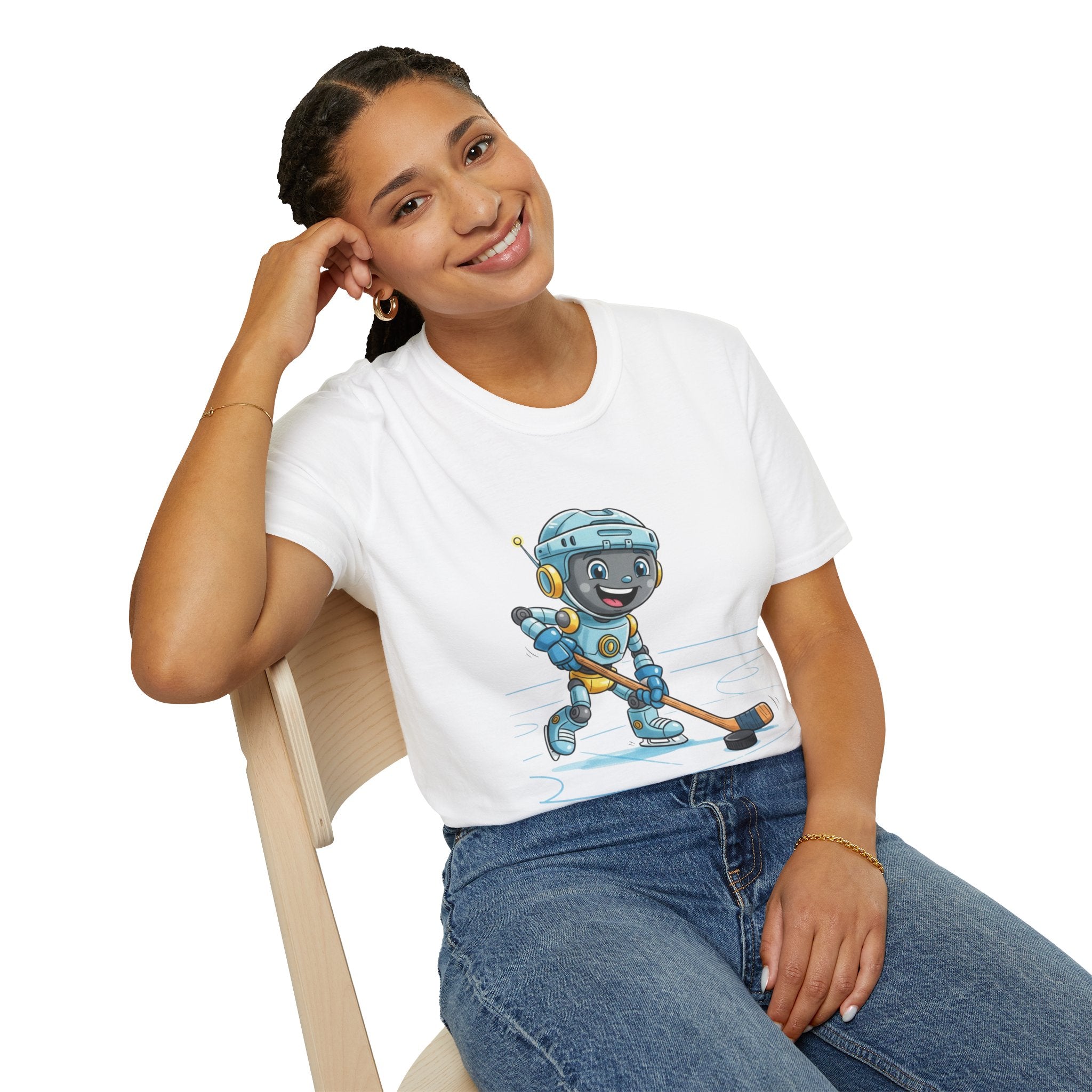 KidBots Hockey H Adult Unisex Softstyle T-Shirt | Fun Robot Sports Design | Gift for Teens and Adults, Sports Lovers, Casual Wear, Birthday, Every [...]