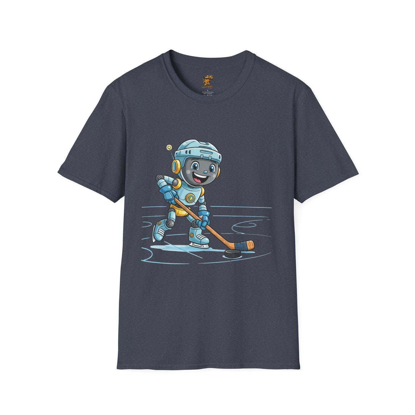 KidBots Hockey H Adult Unisex Softstyle T-Shirt