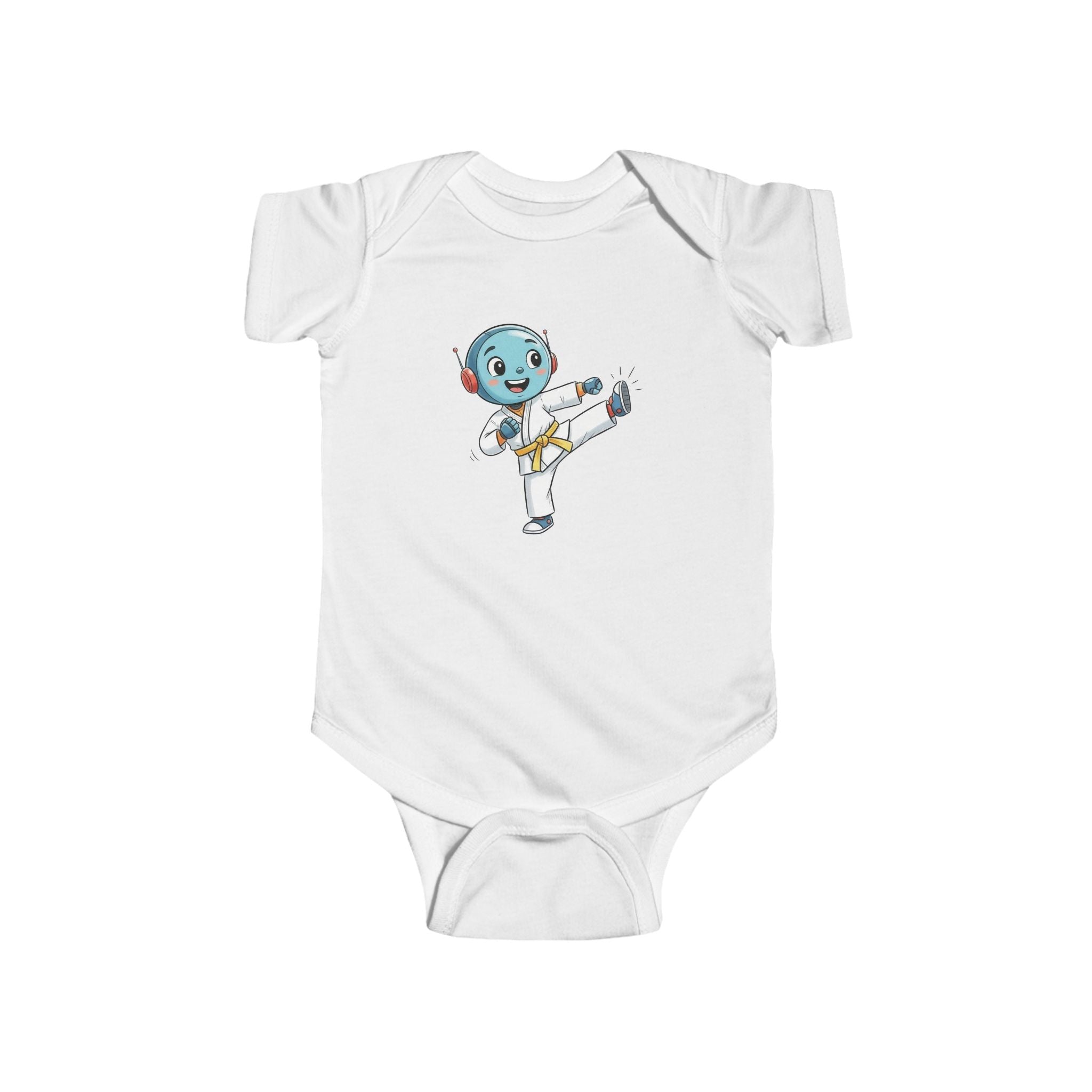 KidBots Sports - Football / Karate Y -  Baby Bodysuit, Adorable Infant Onesie with Playful Design, Perfect for Baby Showers, Birthdays, Everyday Wear, Gifts