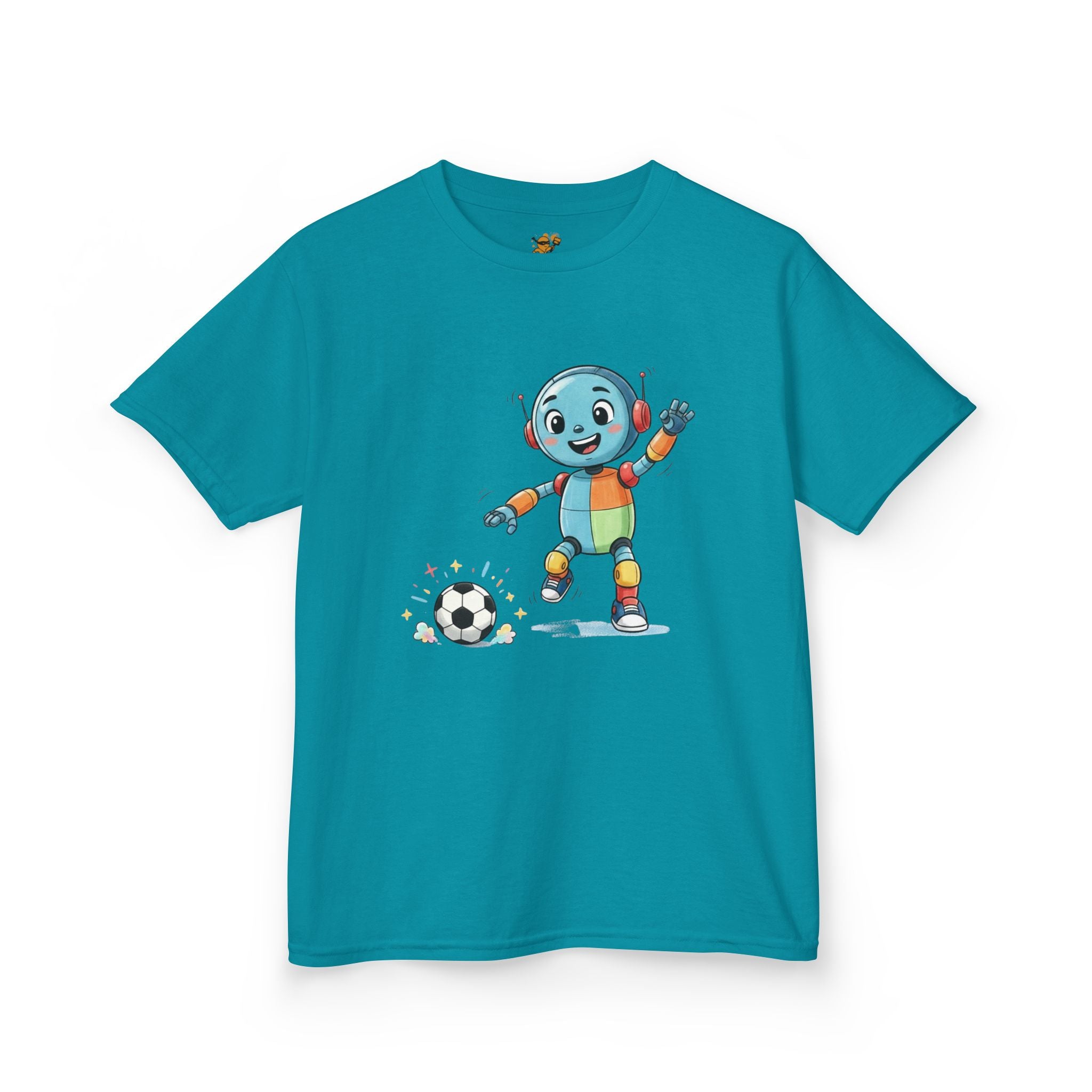 KidBots Football / Soccer, Youth / Kids T-Shirt, Sports Lover Gift, Fun Summer Wear, Birthday Gift, Playtime Apparel