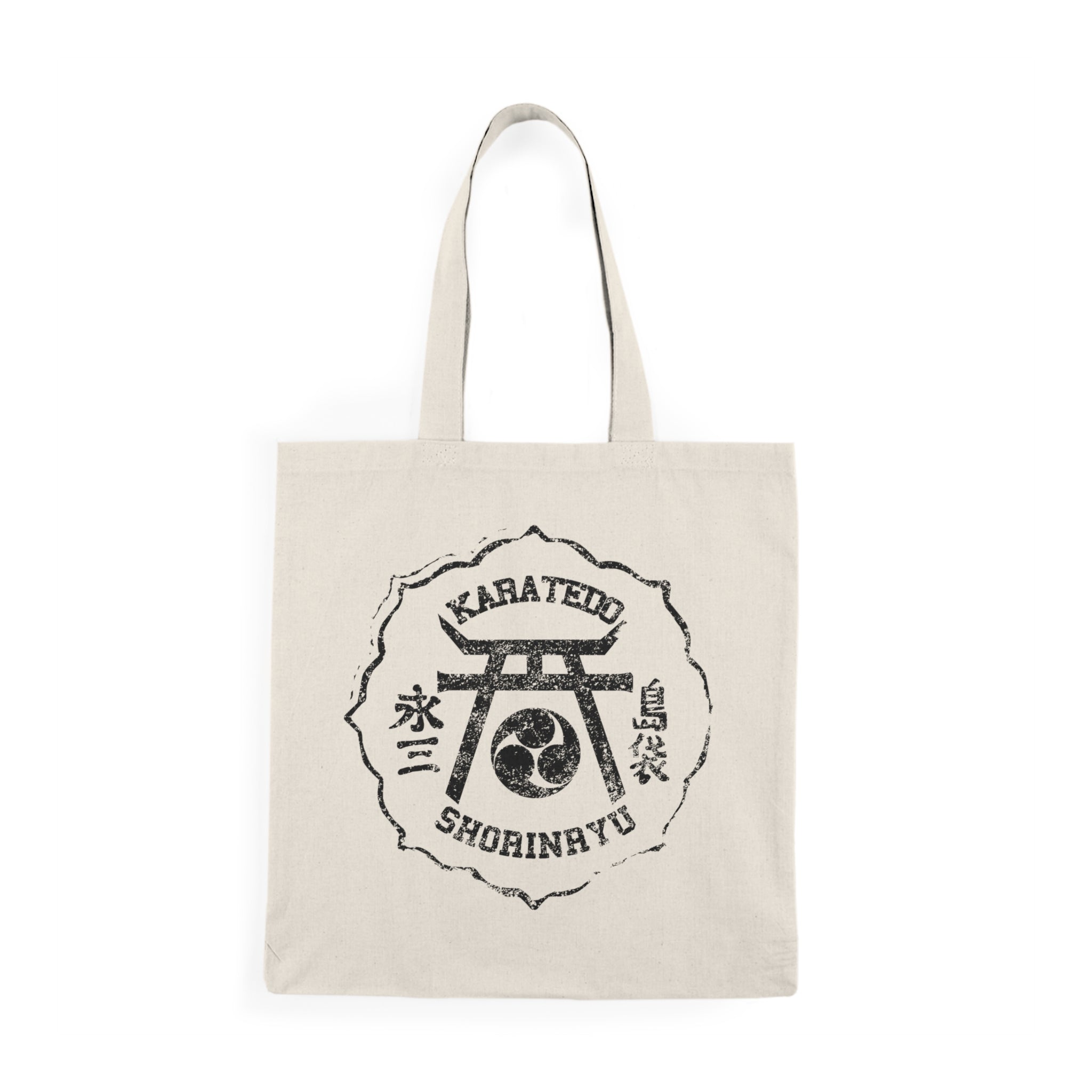 Karate-Themed Natural Tote Bag, Eco-Friendly Shopping Bag, Martial Arts Gift, Gym Gear, Workout Tote, Daily Use Bag