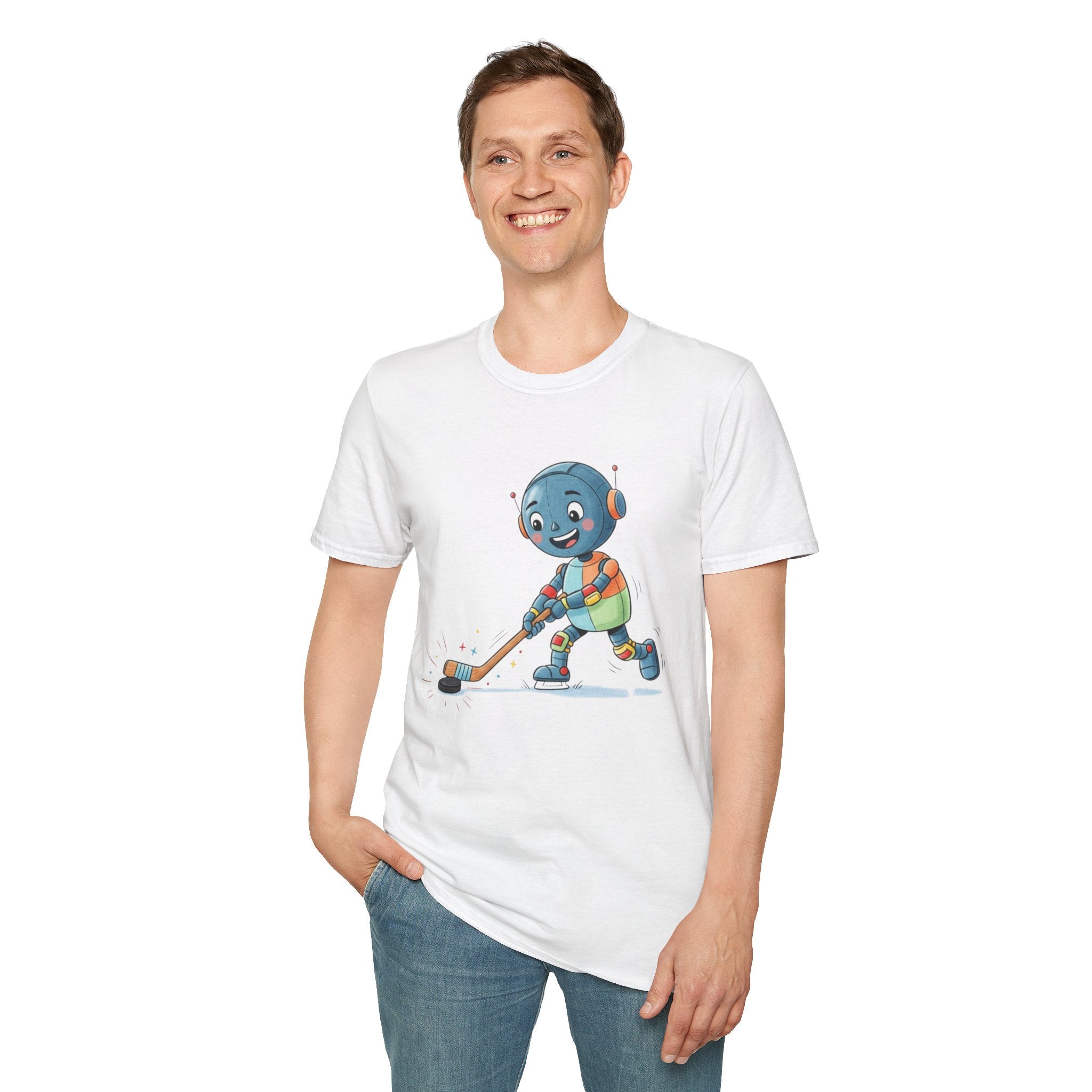 KidBots Hockey G Adult Unisex Softstyle T-Shirt | Fun Robot Sports Design | Gift for Teens and Adults, Sports Lovers, Casual Wear, Birthday, Every [...]