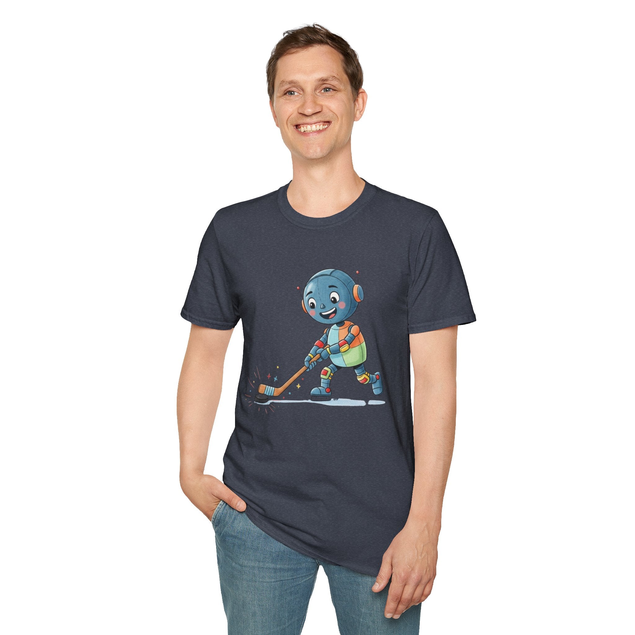 KidBots Hockey G Adult Unisex Softstyle T-Shirt | Fun Robot Sports Design | Gift for Teens and Adults, Sports Lovers, Casual Wear, Birthday, Every [...]