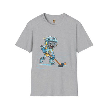 KidBots Hockey H Adult Unisex Softstyle T-Shirt