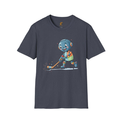 KidBots Hockey G Adult Unisex Softstyle T-Shirt