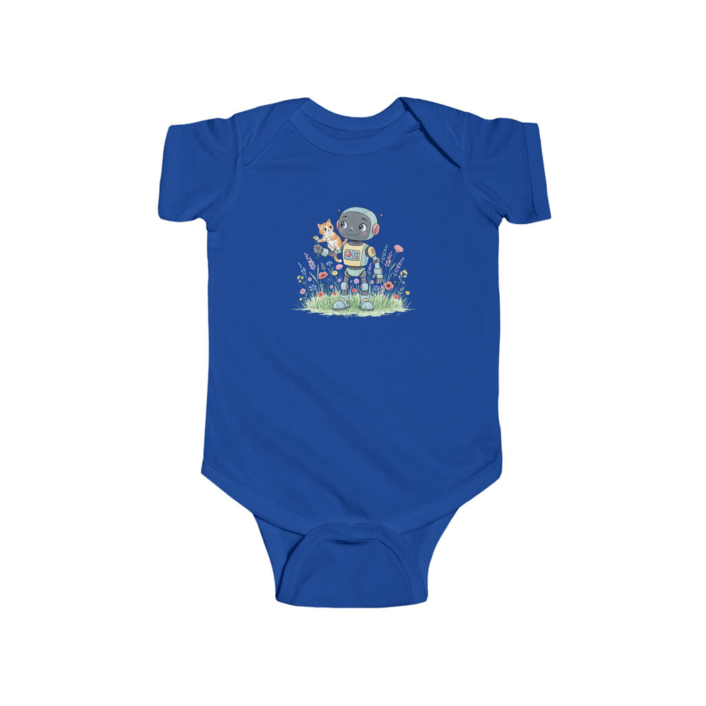 KidBots Kitty Ride Baby Bodysuit, Adorable Infant Onesie with Playful Design, Perfect for Baby Showers, Birthdays, Everyday Wear, Gifts