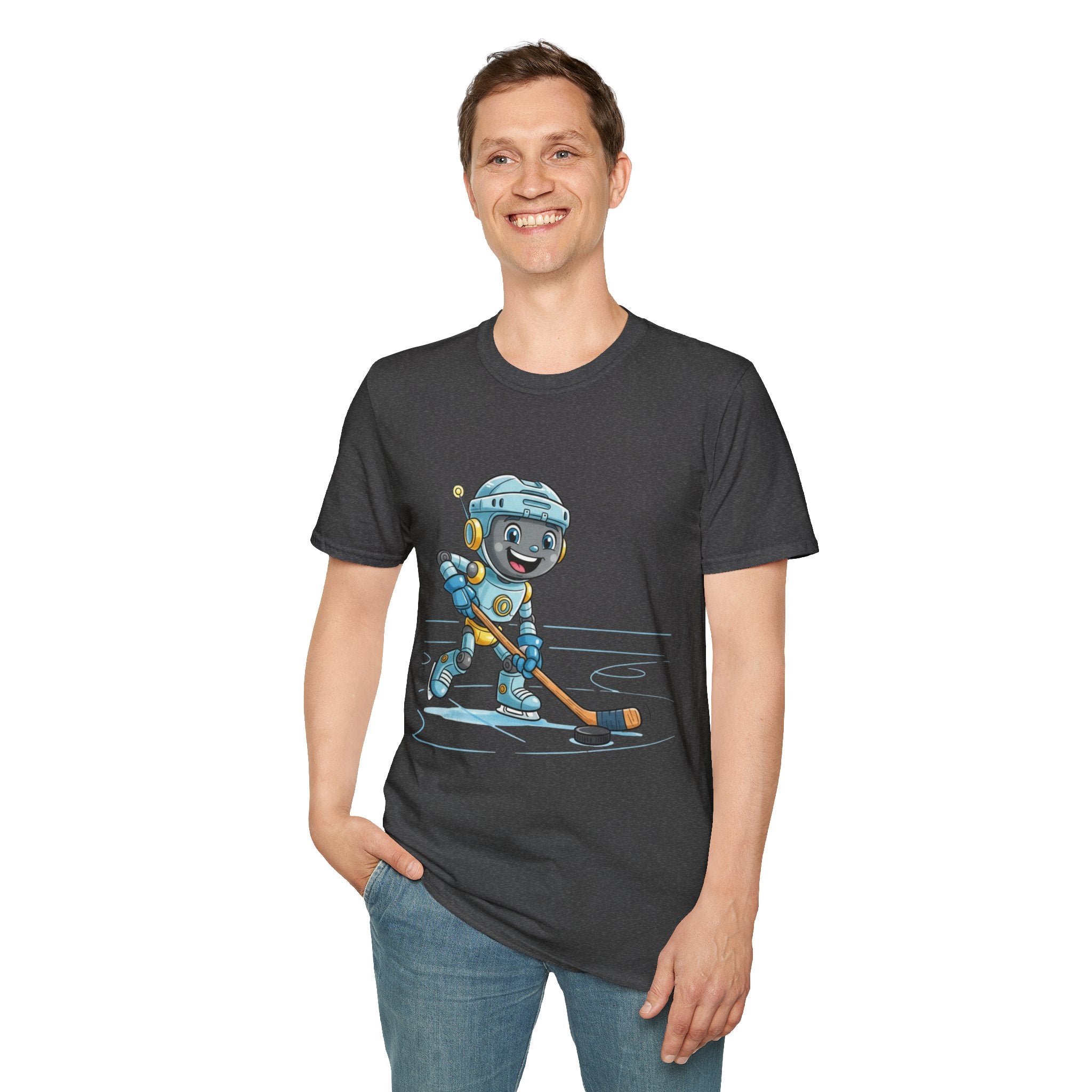 KidBots Hockey H Adult Unisex Softstyle T-Shirt | Fun Robot Sports Design | Gift for Teens and Adults, Sports Lovers, Casual Wear, Birthday, Every [...]