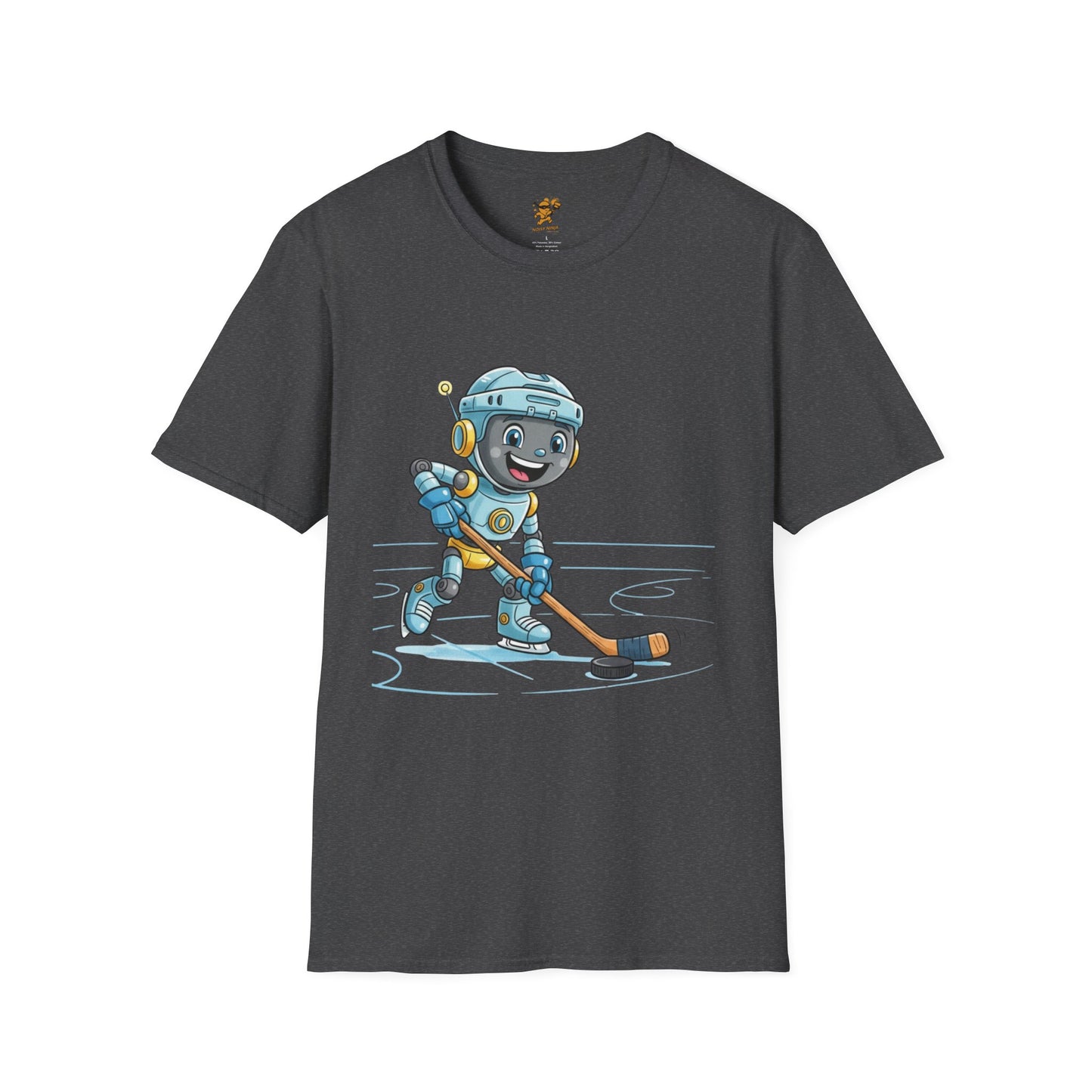 KidBots Hockey H Adult Unisex Softstyle T-Shirt