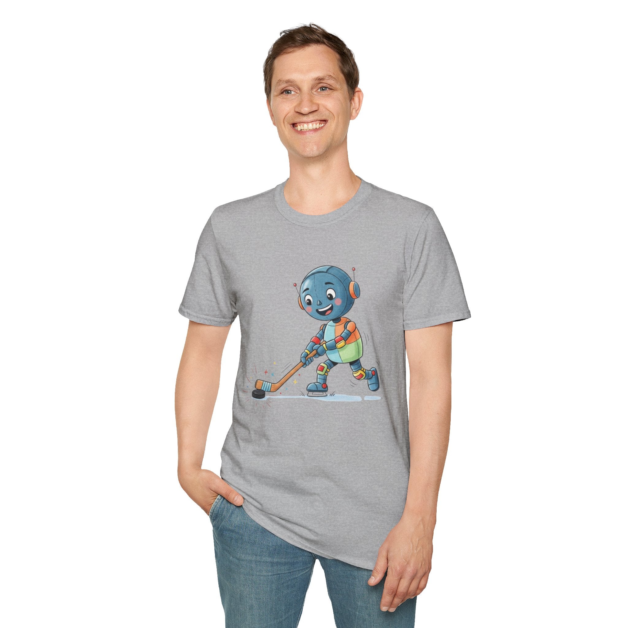 KidBots Hockey G Adult Unisex Softstyle T-Shirt | Fun Robot Sports Design | Gift for Teens and Adults, Sports Lovers, Casual Wear, Birthday, Every [...]