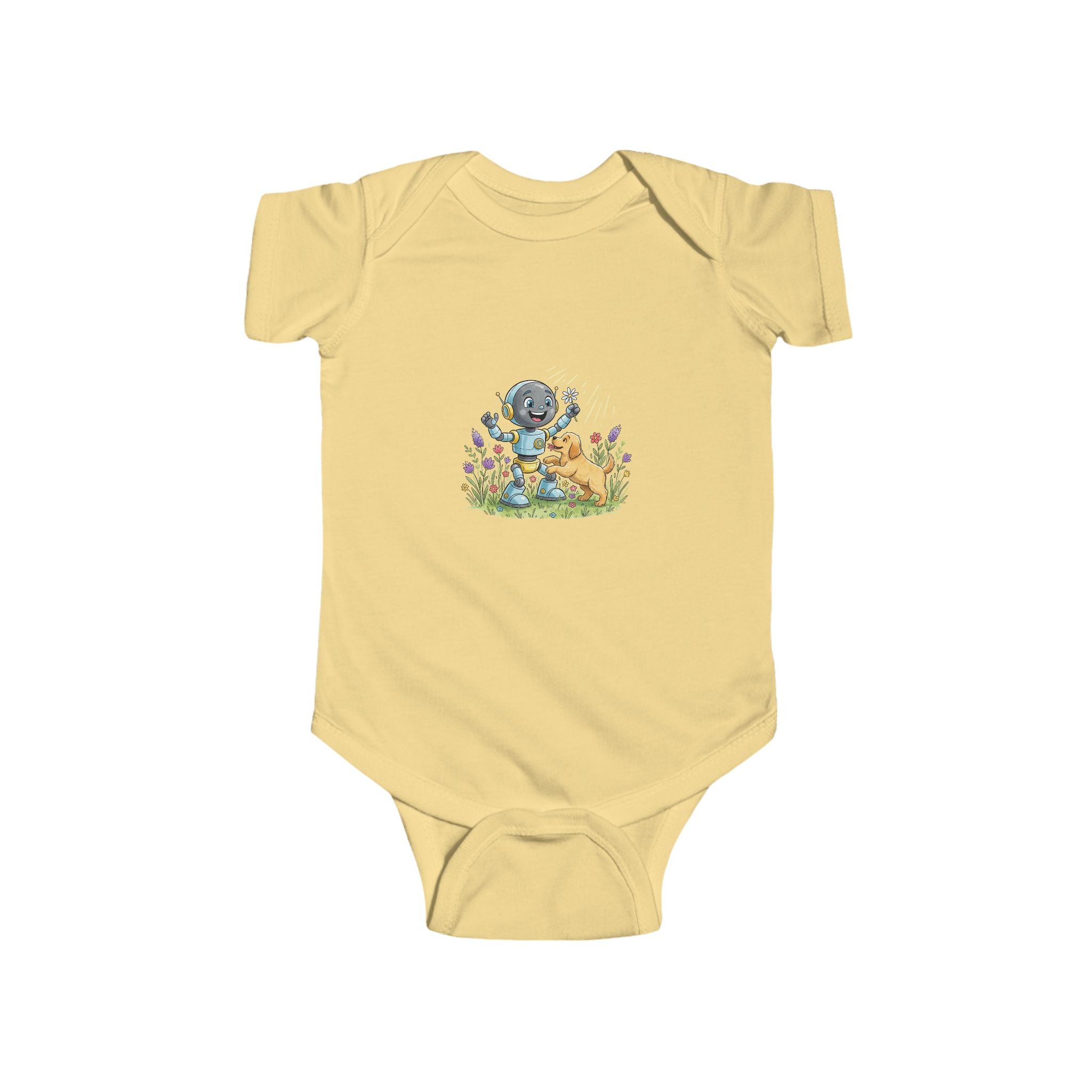 KidBots Puppy Love Baby Bodysuit, Adorable Infant Onesie with Playful Design, Perfect for Baby Showers, Birthdays, Everyday Wear, Gifts
