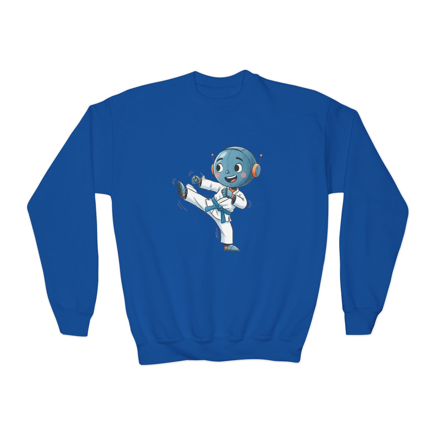 KidBots Karate B, Youth Crewneck Sweatshirt