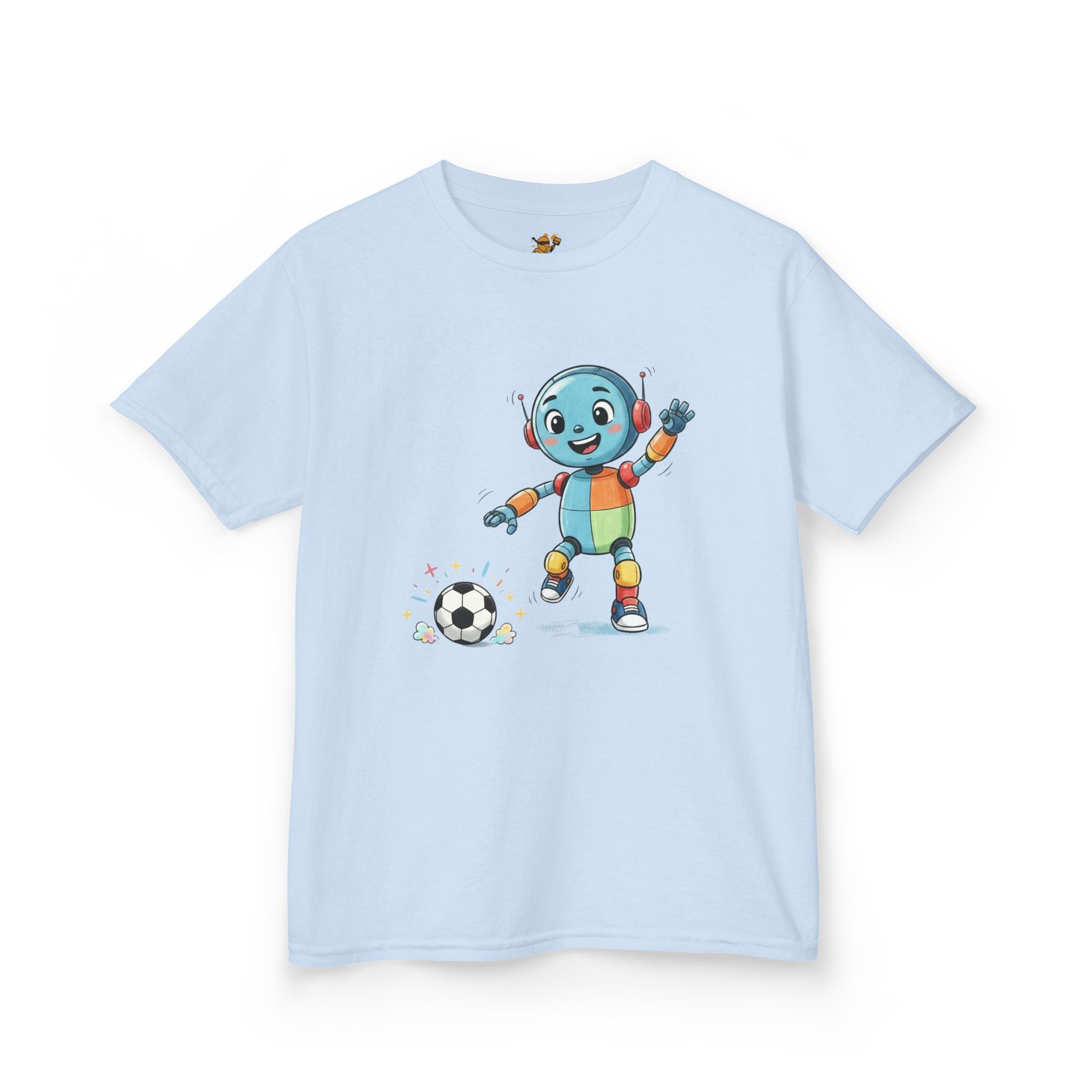 KidBots Football / Soccer, Youth / Kids T-Shirt, Sports Lover Gift, Fun Summer Wear, Birthday Gift, Playtime Apparel