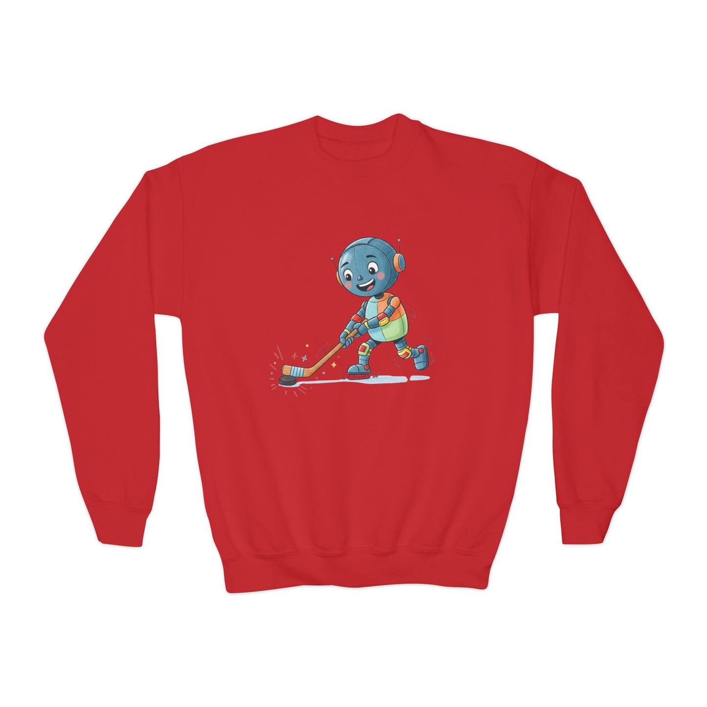 KidBots Hockey G, Youth Crewneck Sweatshirt