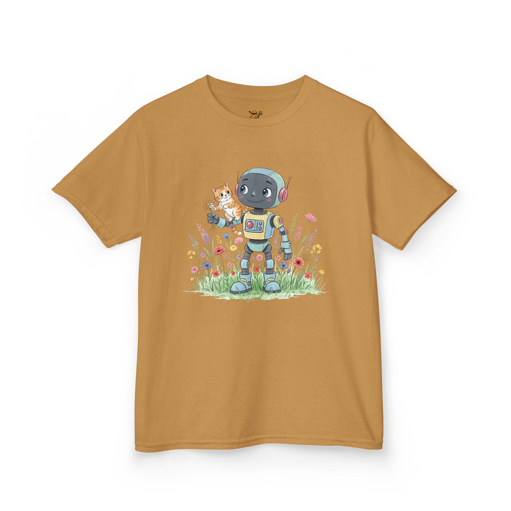KidBots Kitty Ride, Youth / Kids T-Shirt, Animal Lover Gift, Fun Summer Wear, Birthday Gift, Playtime Apparel