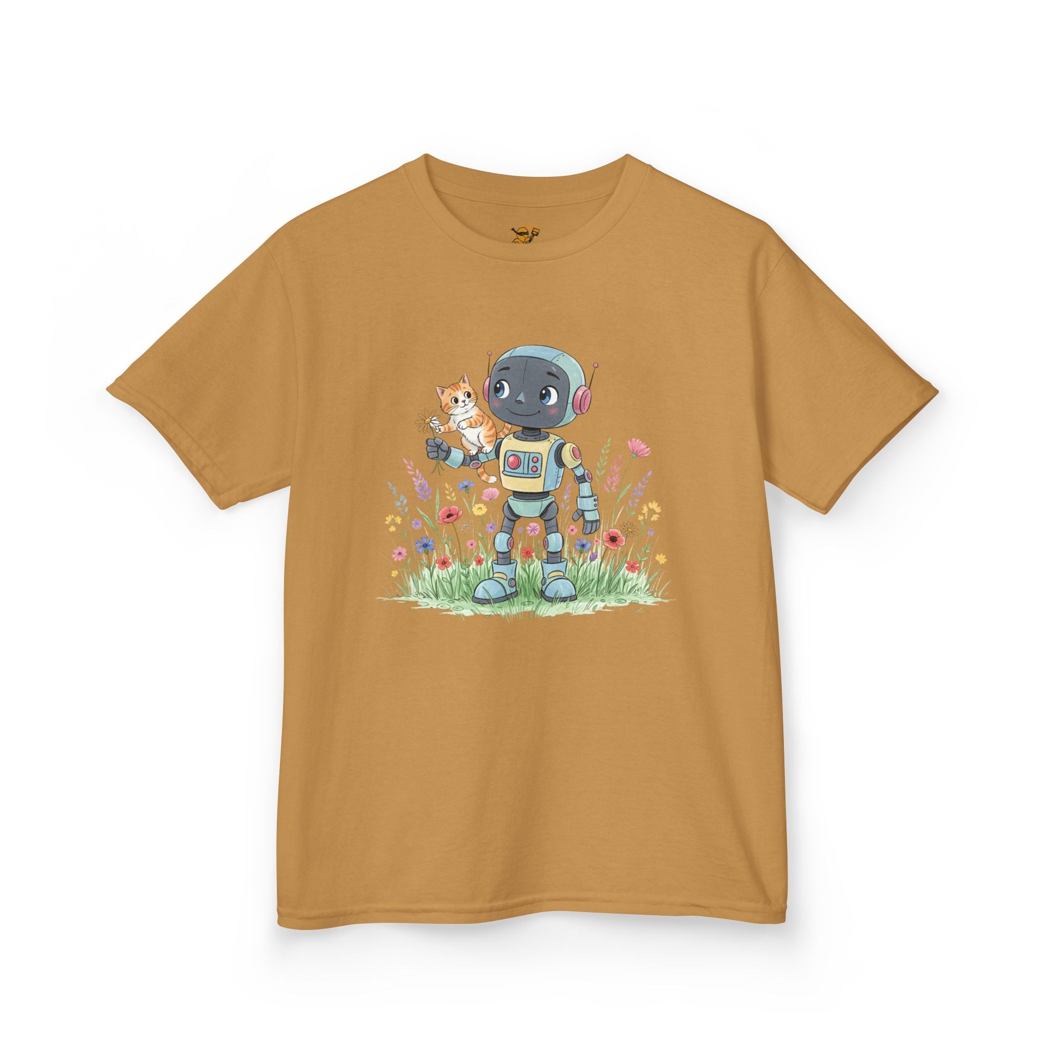 KidBots Kitty Ride, Youth / Kids T-Shirt, Animal Lover Gift, Fun Summer Wear, Birthday Gift, Playtime Apparel