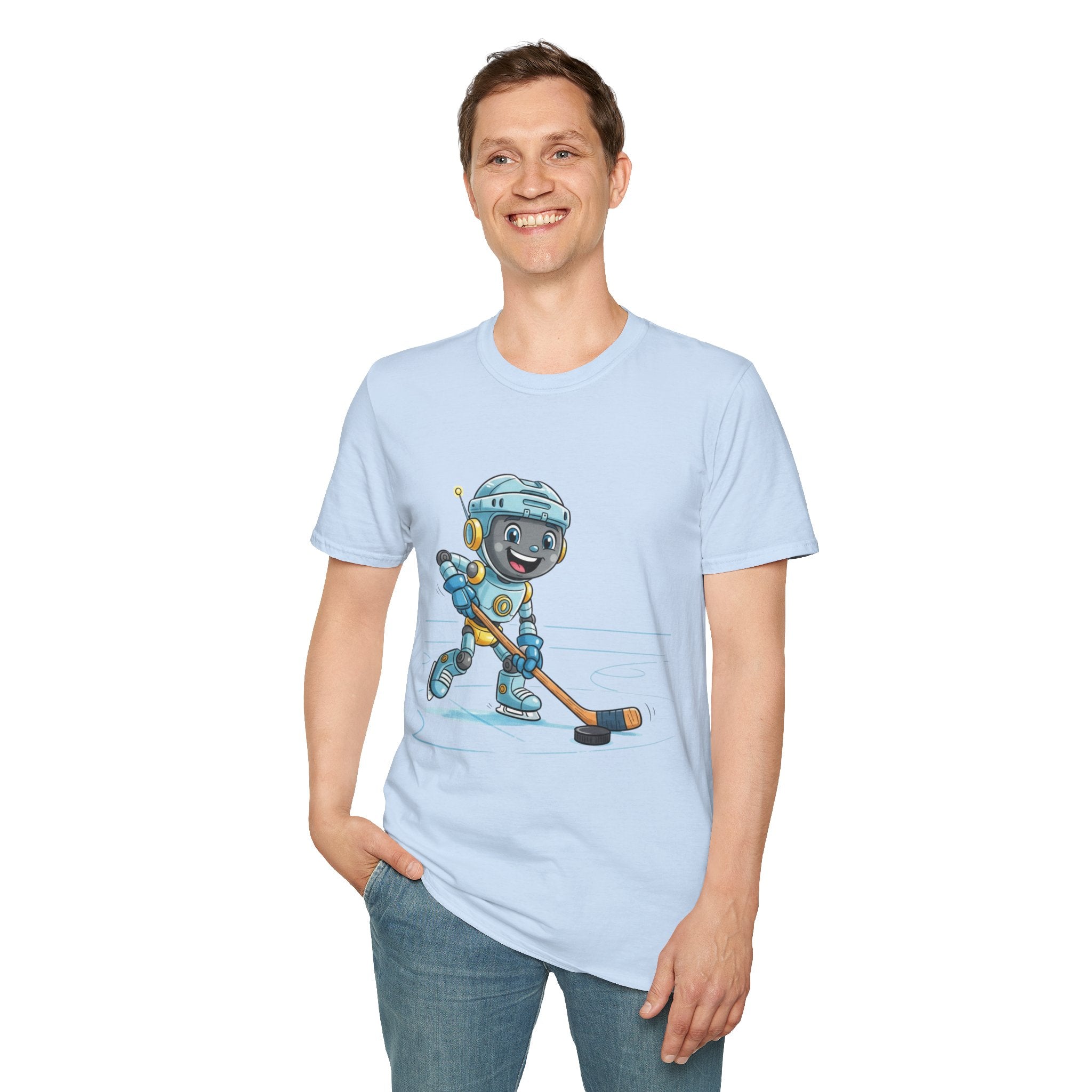 KidBots Hockey H Adult Unisex Softstyle T-Shirt | Fun Robot Sports Design | Gift for Teens and Adults, Sports Lovers, Casual Wear, Birthday, Every [...]