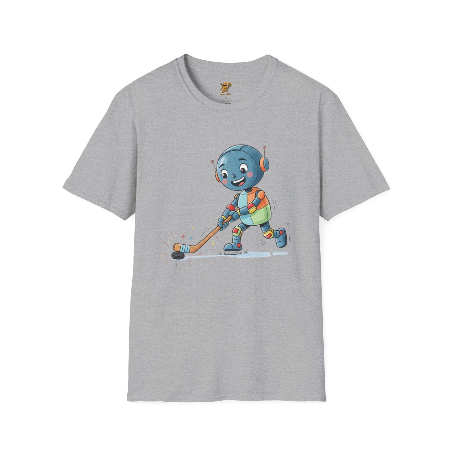 KidBots Hockey G Adult Unisex Softstyle T-Shirt