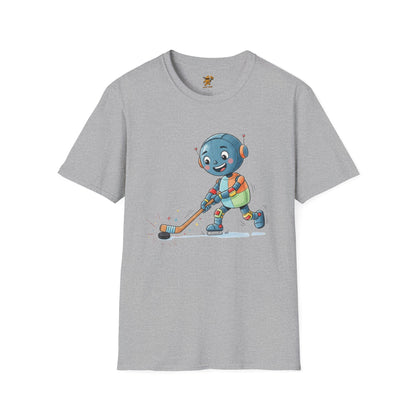 KidBots Hockey G Adult Unisex Softstyle T-Shirt
