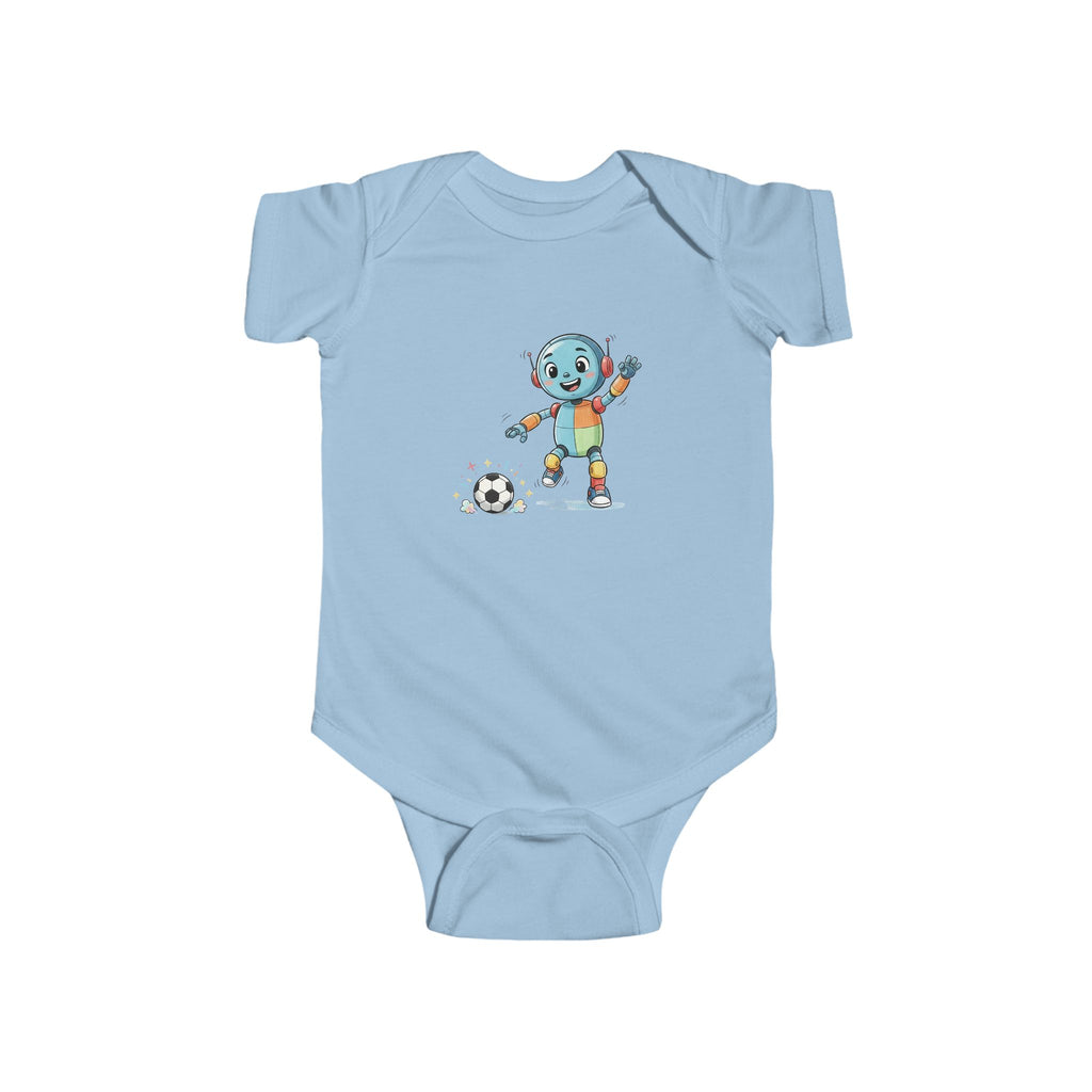 KidBots Sports - Football / Soccer -  Baby Bodysuit, Adorable Infant Onesie with Playful Design, Perfect for Baby Showers, Birthdays, Everyday Wear, Gifts