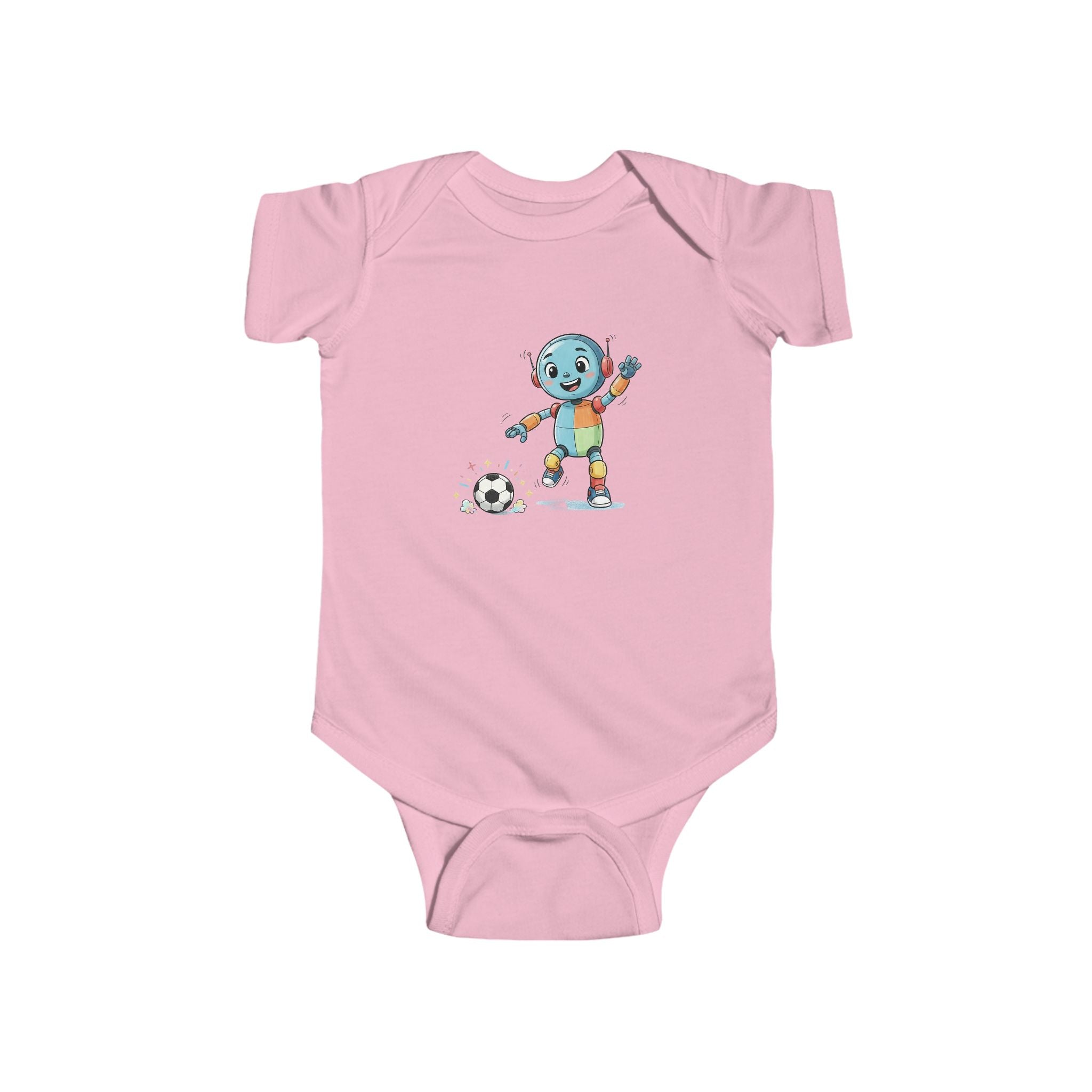 KidBots Sports - Football / Soccer -  Baby Bodysuit, Adorable Infant Onesie with Playful Design, Perfect for Baby Showers, Birthdays, Everyday Wear, Gifts