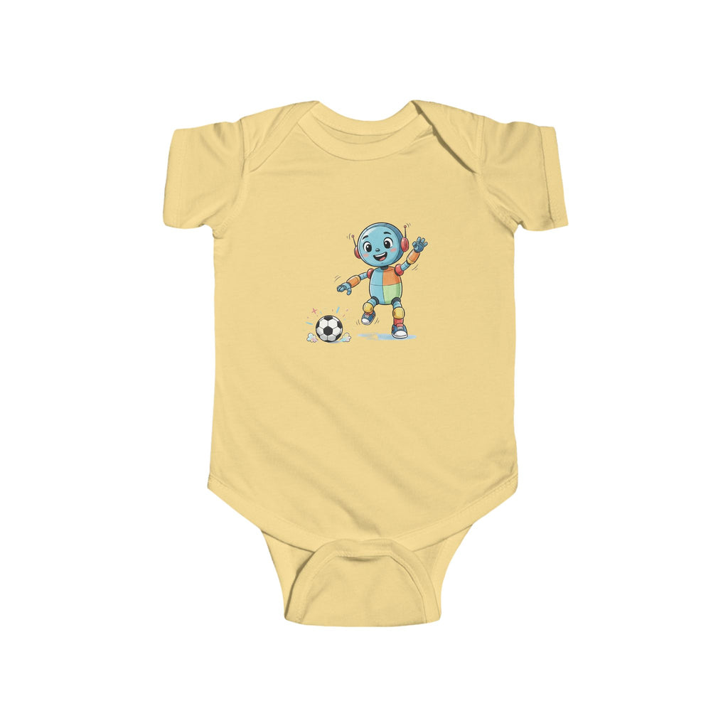KidBots Sports - Football / Soccer -  Baby Bodysuit, Adorable Infant Onesie with Playful Design, Perfect for Baby Showers, Birthdays, Everyday Wear, Gifts